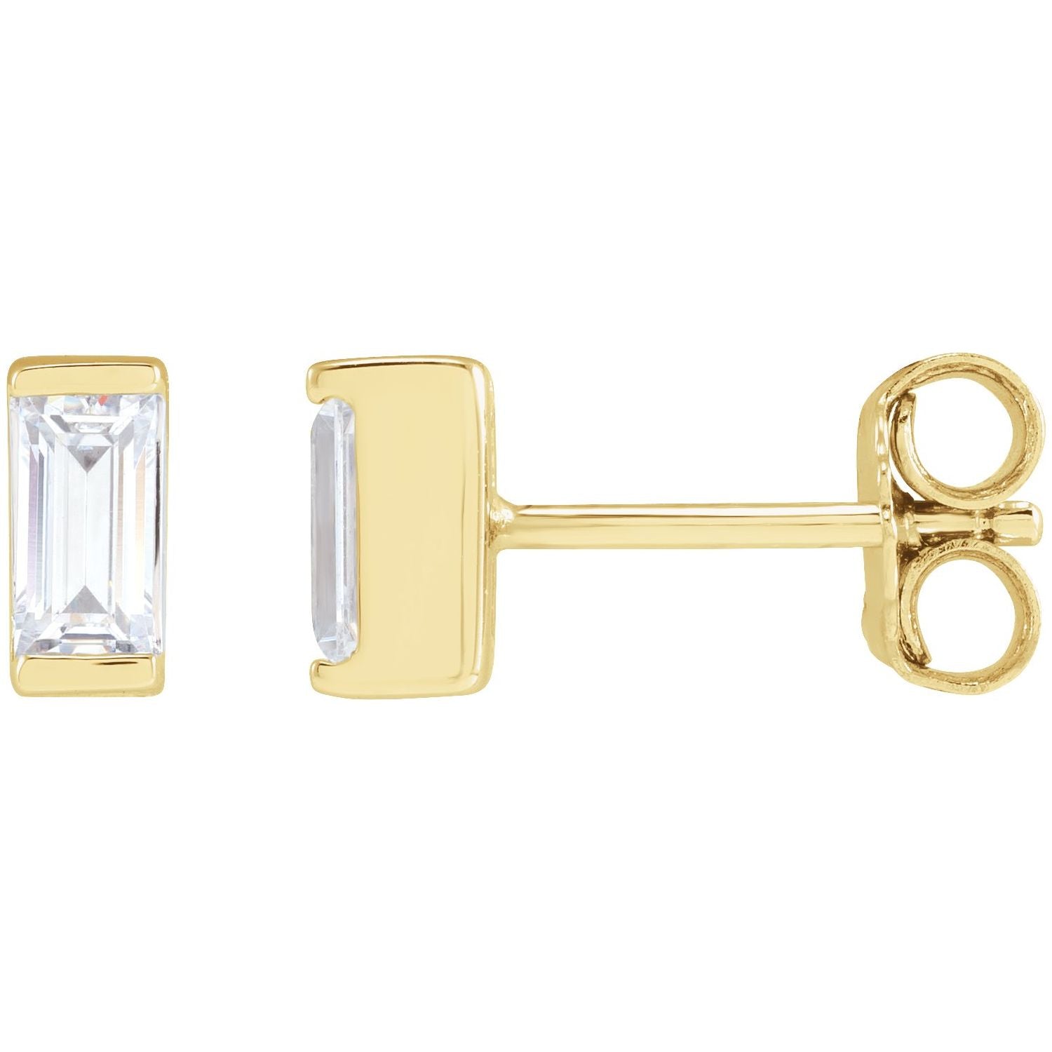 14K Gold 3/8ct Lab-grown Diamond Earrings Clarity VS Color G-H