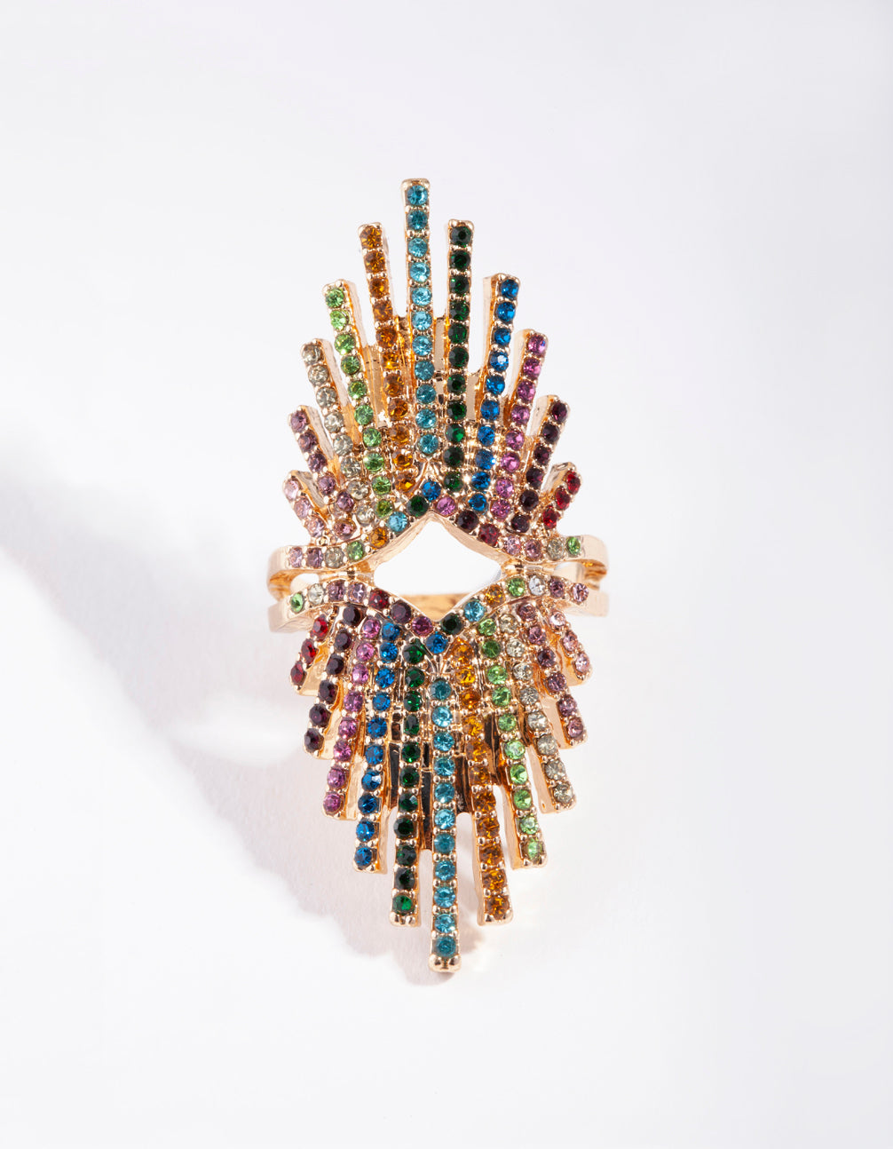 Statement Spray Diamante Ring