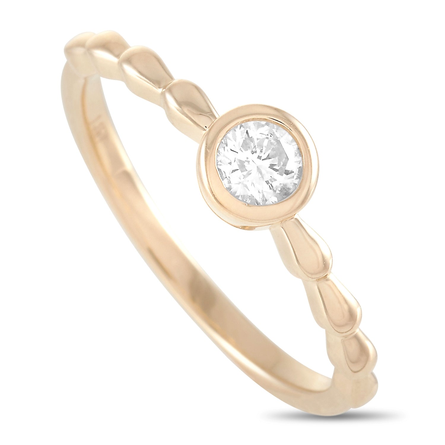 14K Yellow Gold 0.25 ct Diamond Ring