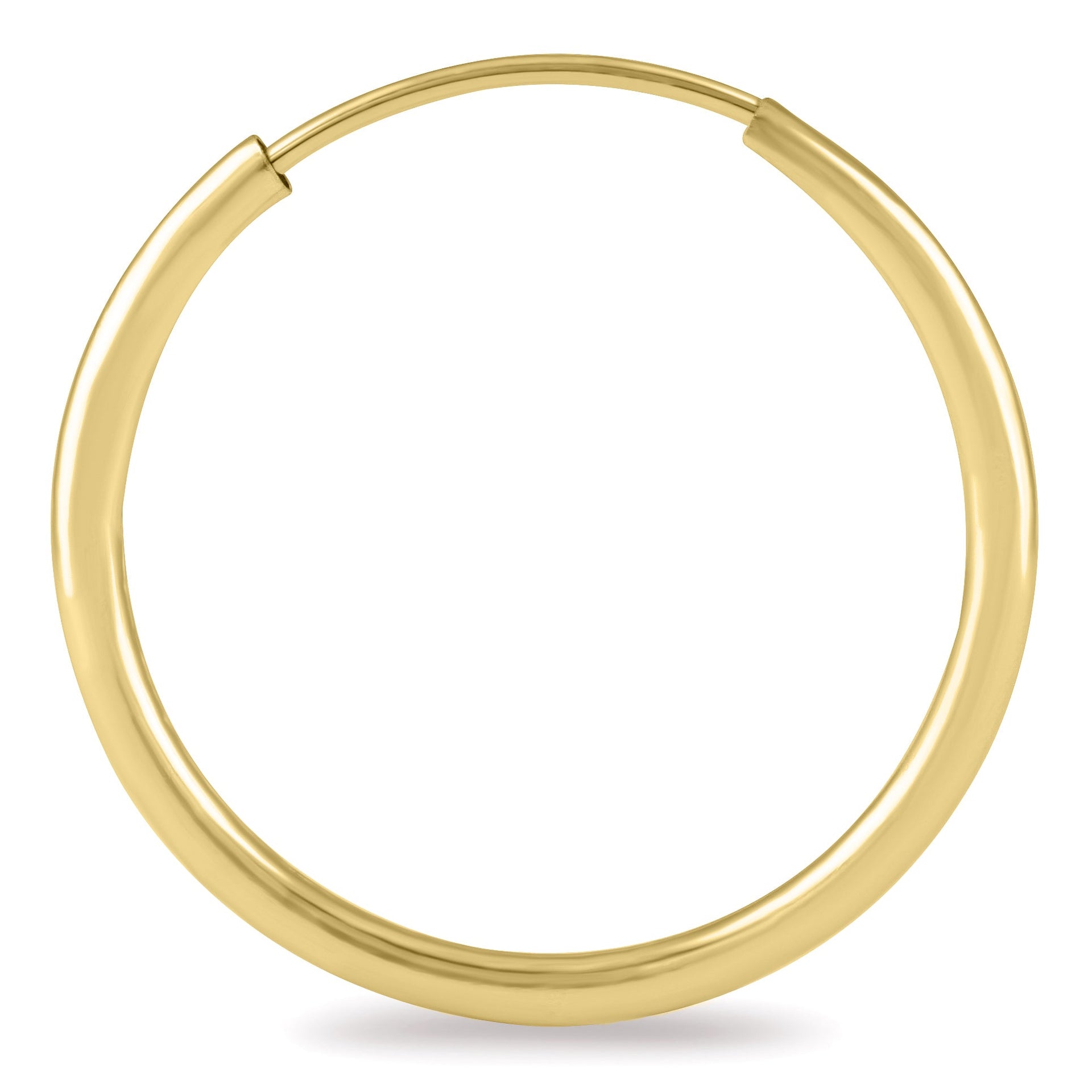 20Mm Endless 14K Filled Thin Hoop Earrings