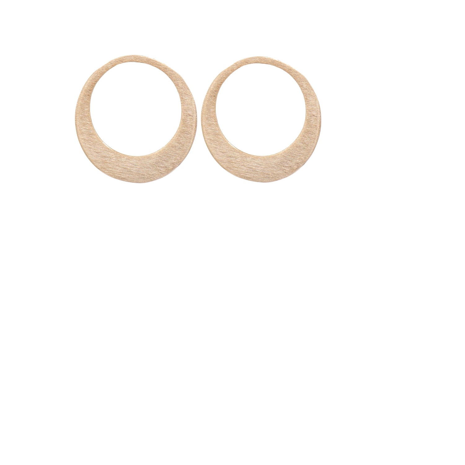 Aalyiah Brushed Circle Stud