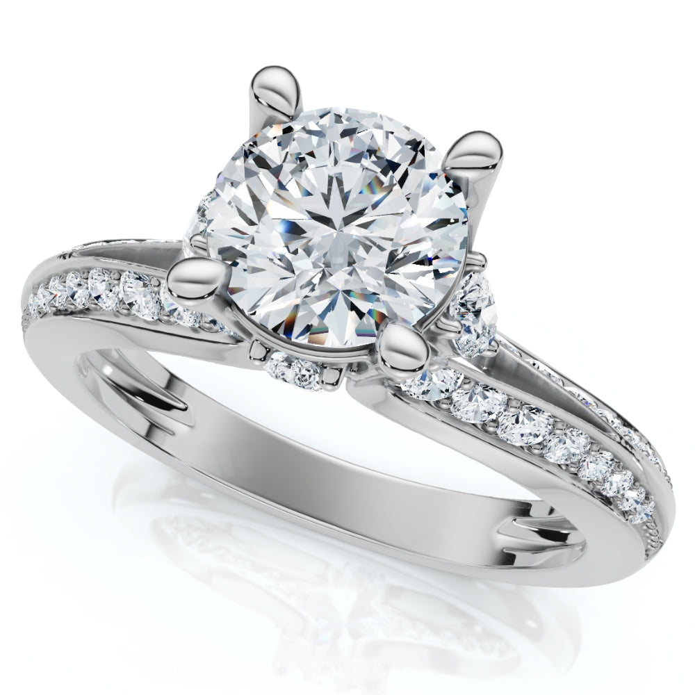 12.30ct Diamond Wide Fashion Ring Emerald & Oval Cut Gold Lab Grown Band