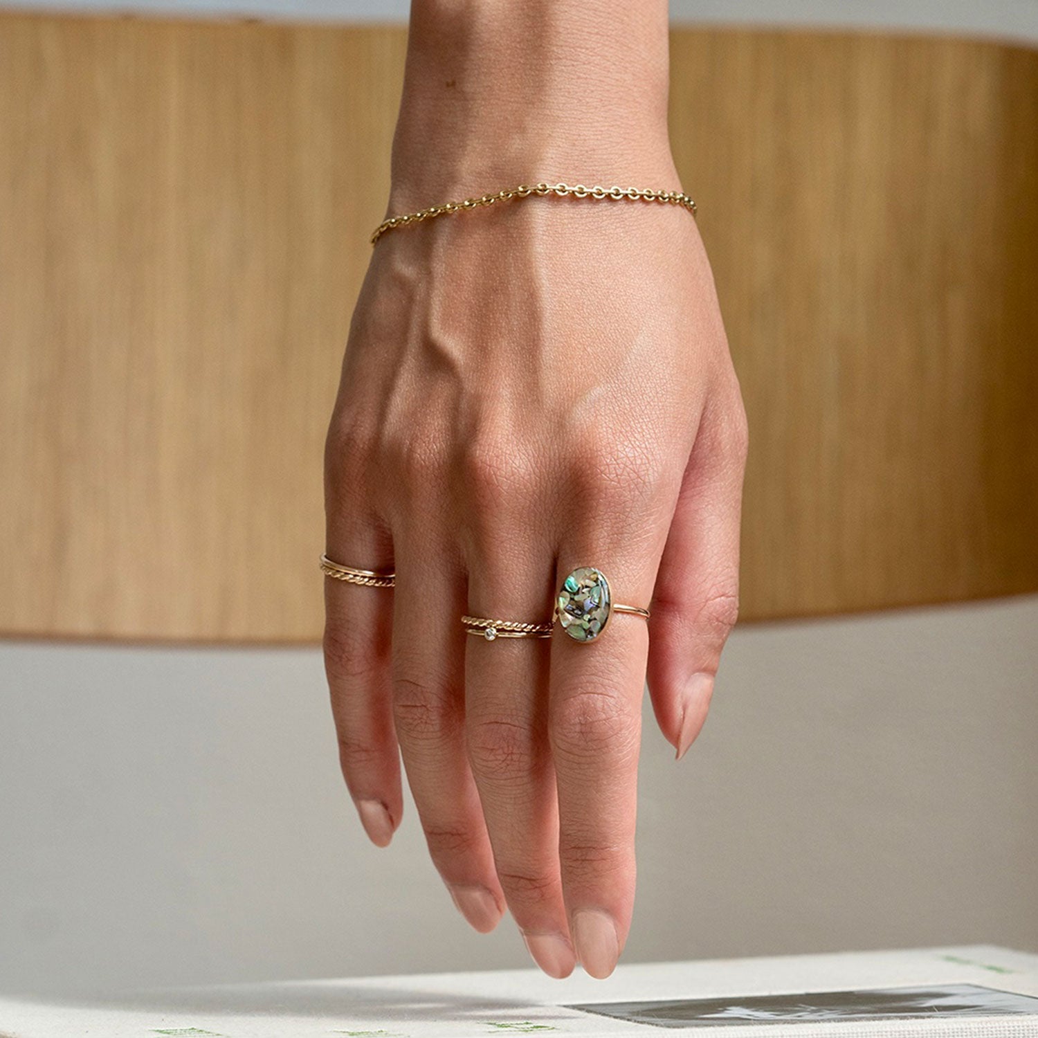 Gemstone Cocktail Gold Ring