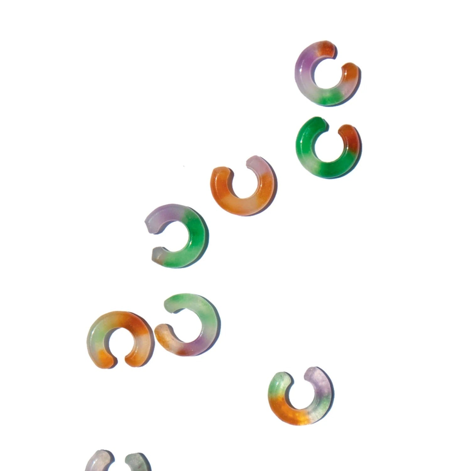 Abby Single Jade Cuff Earring - Multicolor