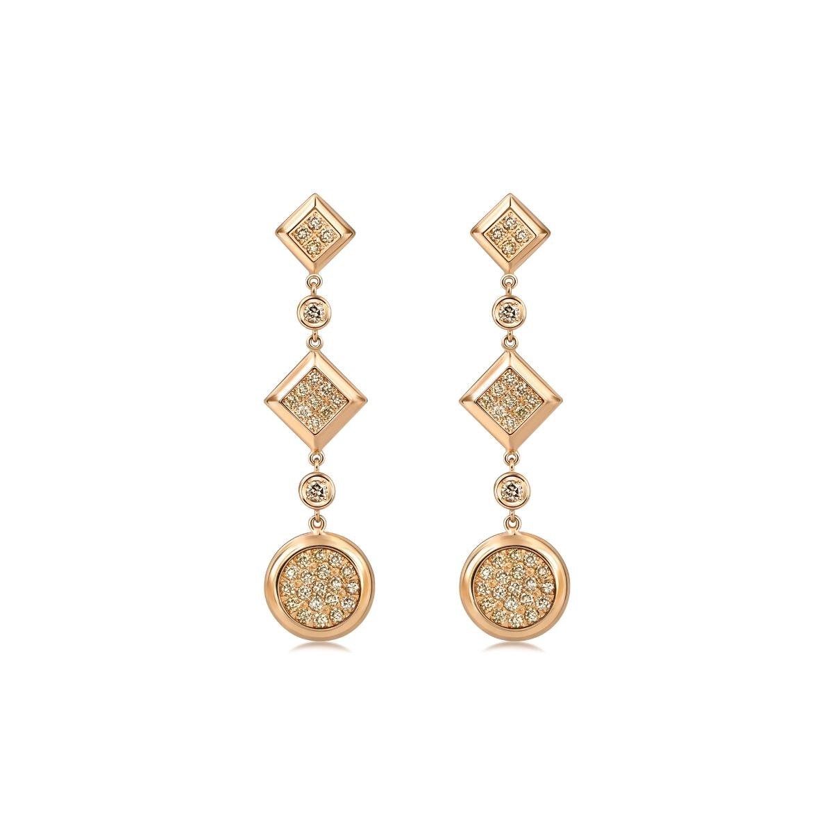timeless-rose-gold-brown-diamond-earrings-chow-sang-sang