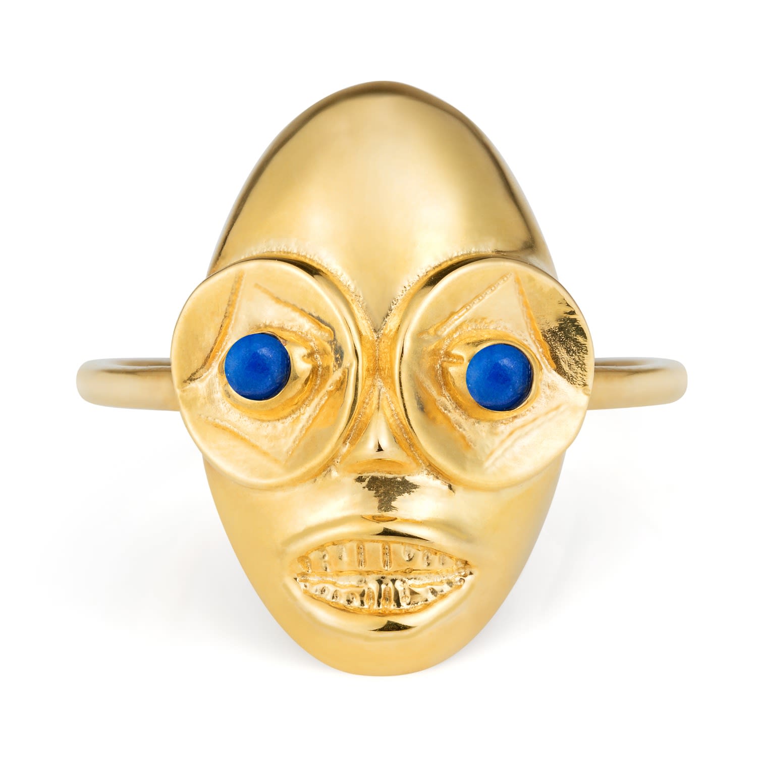 Voodoo Ghede Ring Gold & Lapis Lazuli