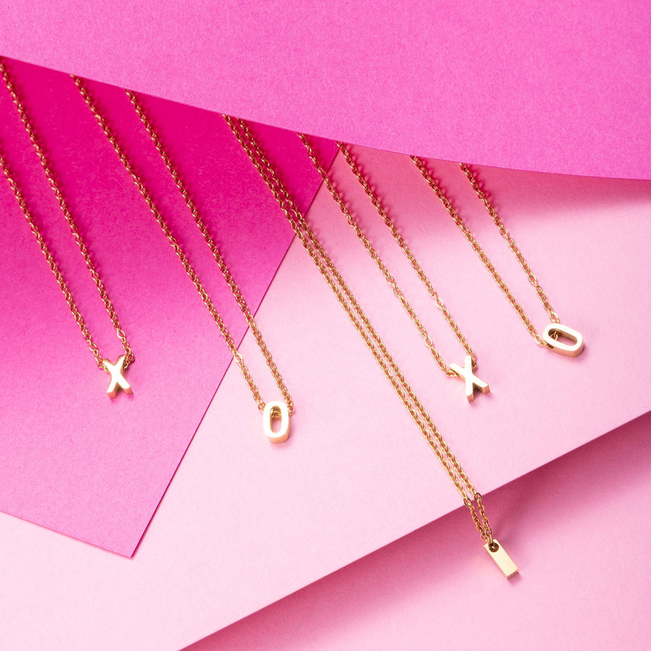 Abìdì Letter Necklace – Gold-Plated Stainless Steel Initial Pendant