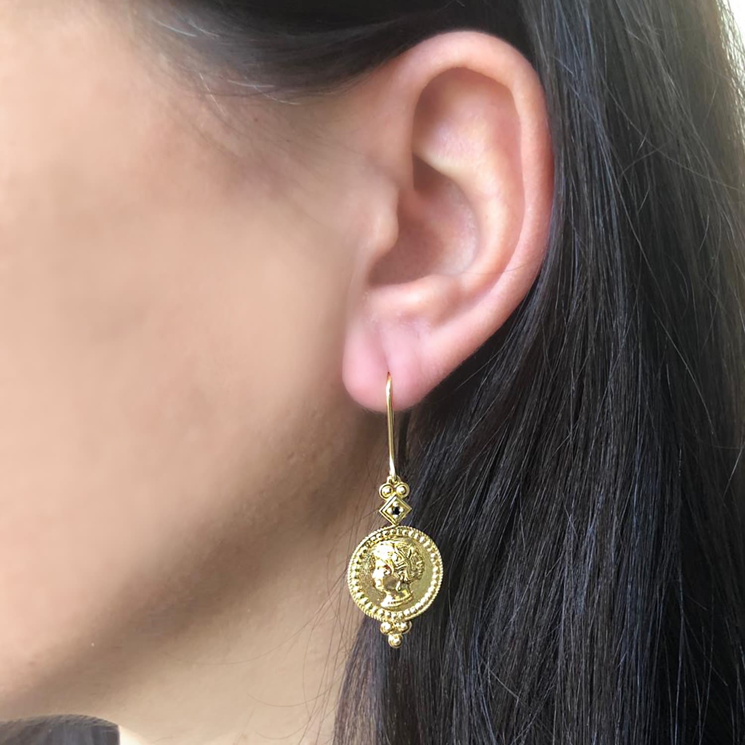 Cleopatra Gold-Plated Earrings