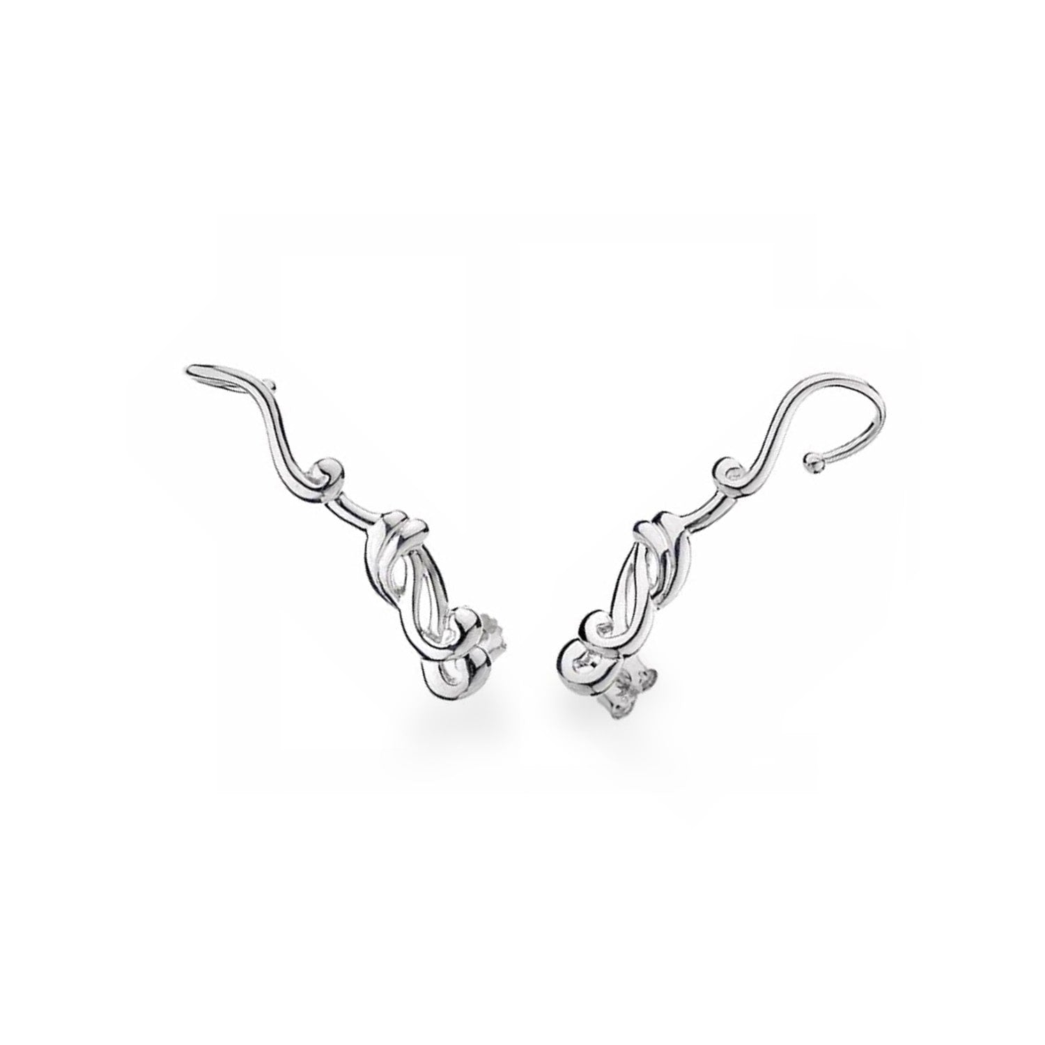 Abstract Swirl Ear Climbers