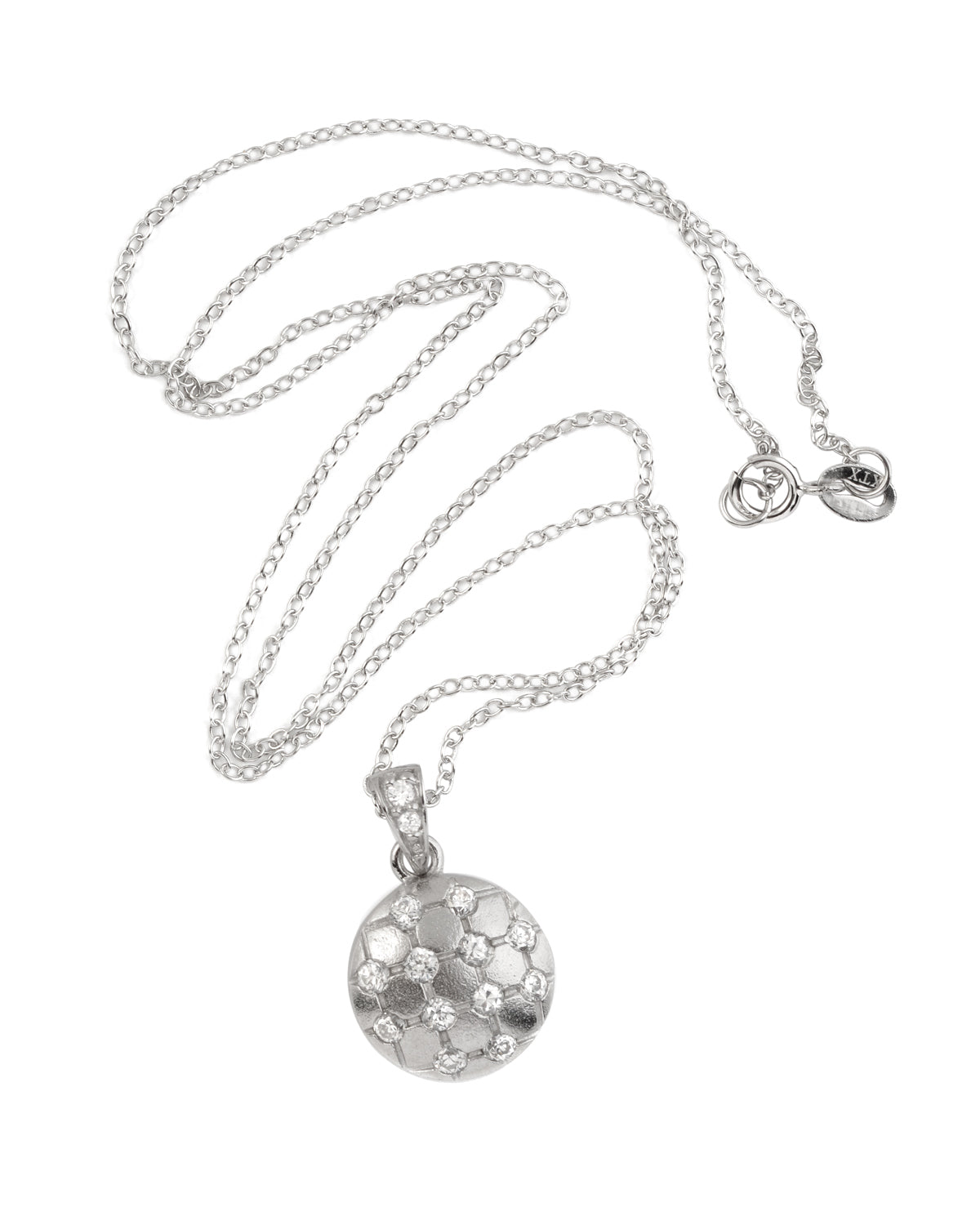 Sterling Silver Cubic Zirconia Sphere Pendant