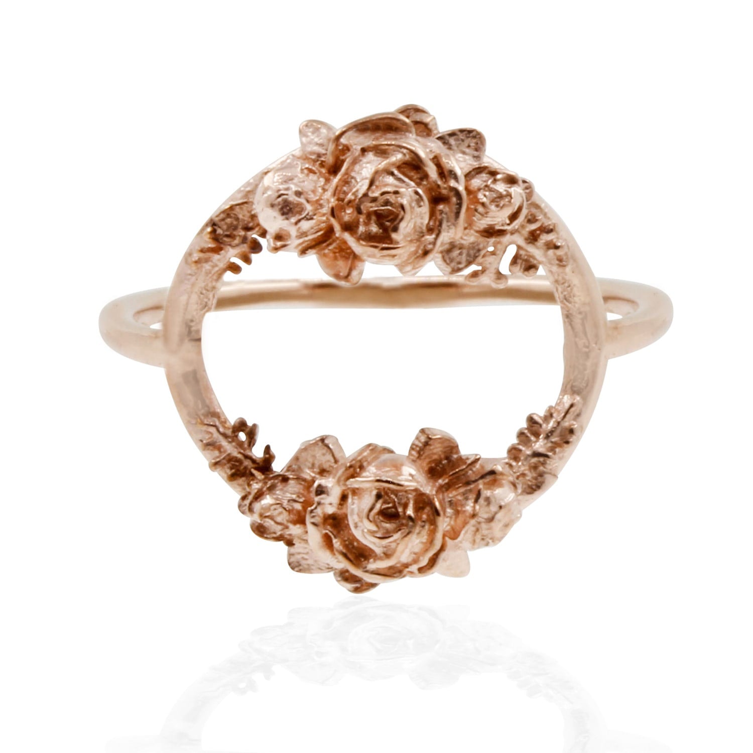 Rose Halo Ring - Rose Gold