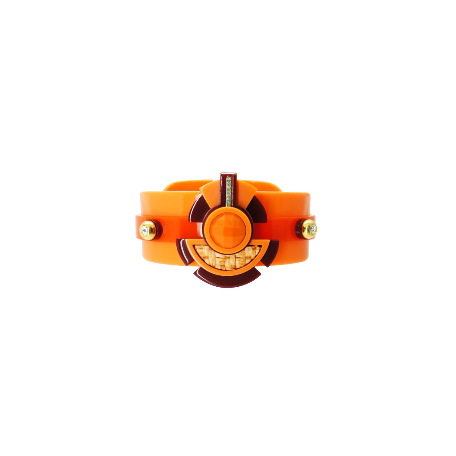 Acrylic Handmade Bracelet Buriti Orange