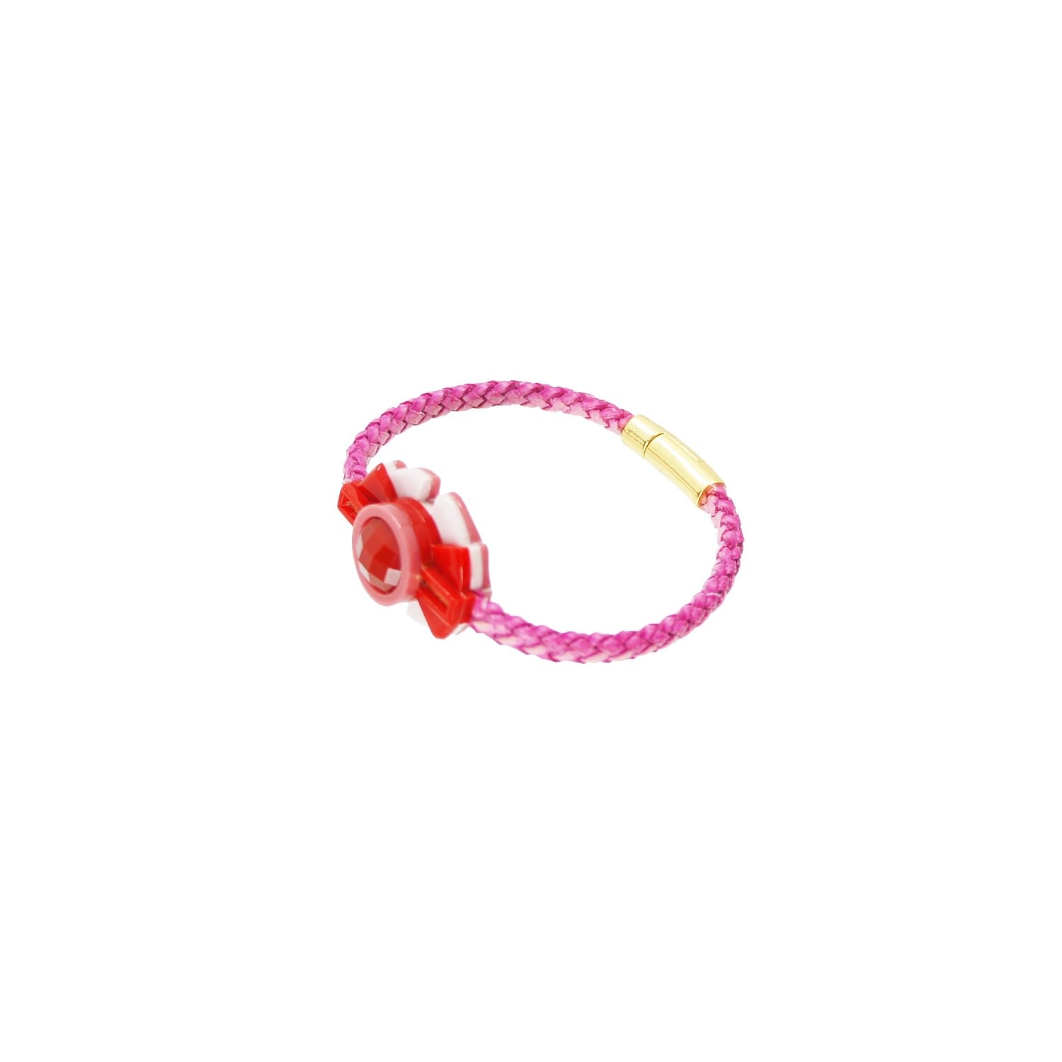 Acrylic Handmade Bracelet Oca Pink