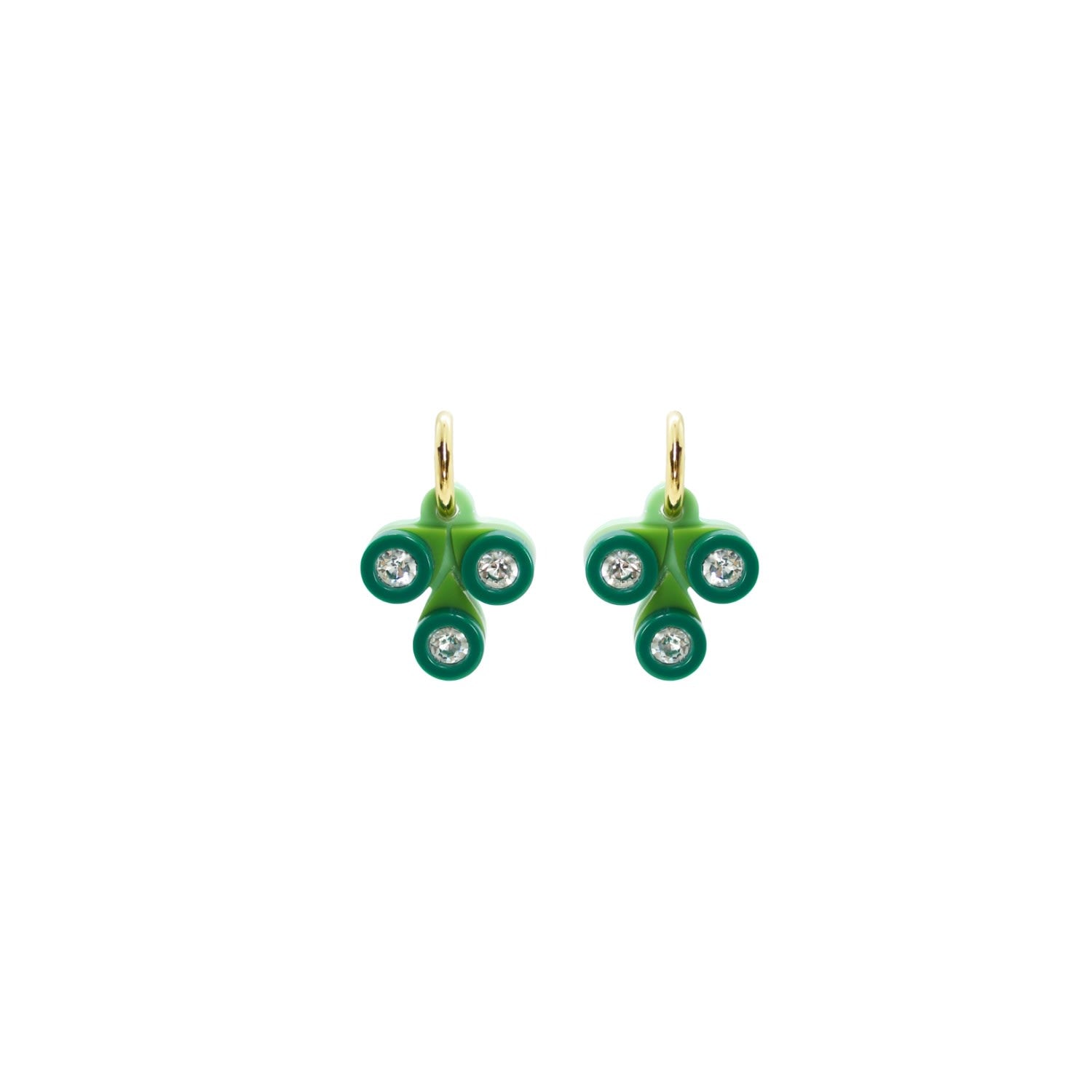 Acrylic Handmade Earring Araci Pale Green