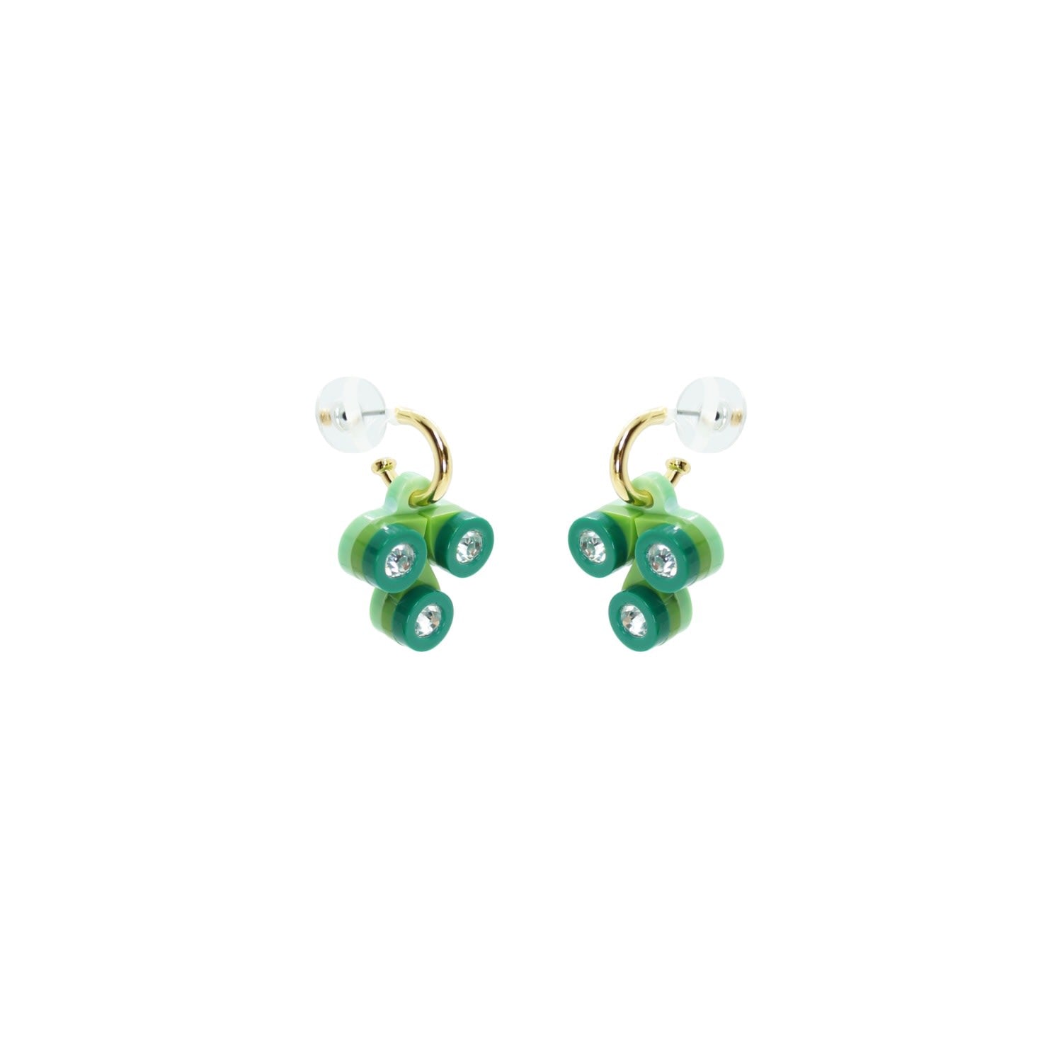 Acrylic Handmade Earring Araci Pale Green