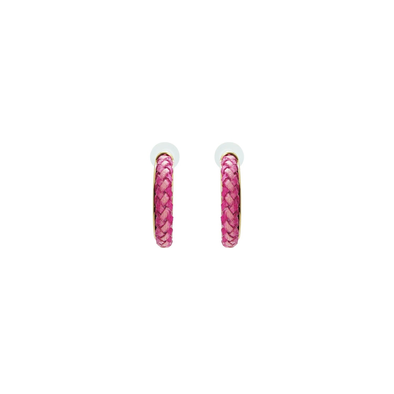 Acrylic Handmade Earring Hoop Oca Pink