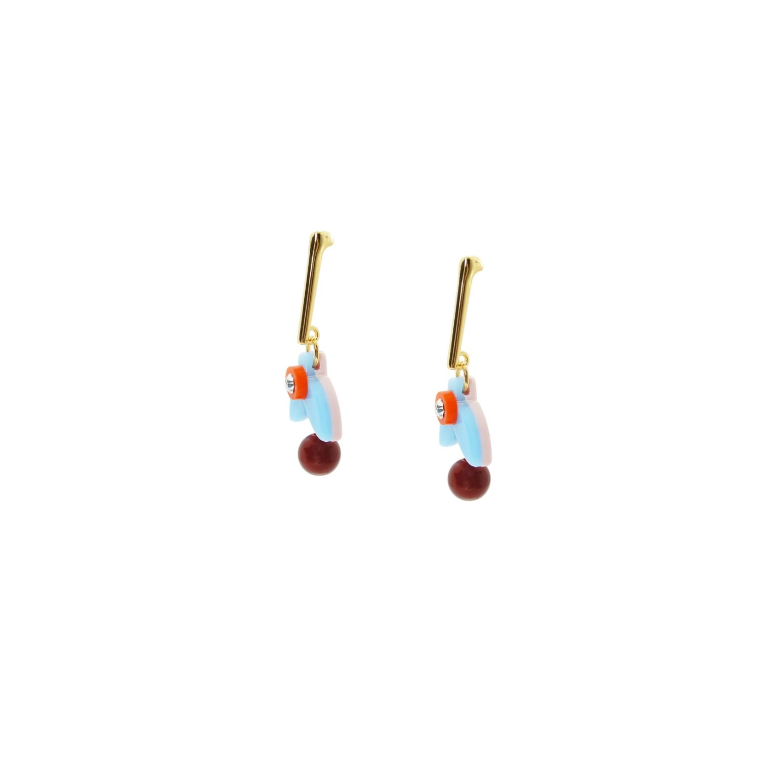 Acrylic Handmade Earring Stem Petunia Pink