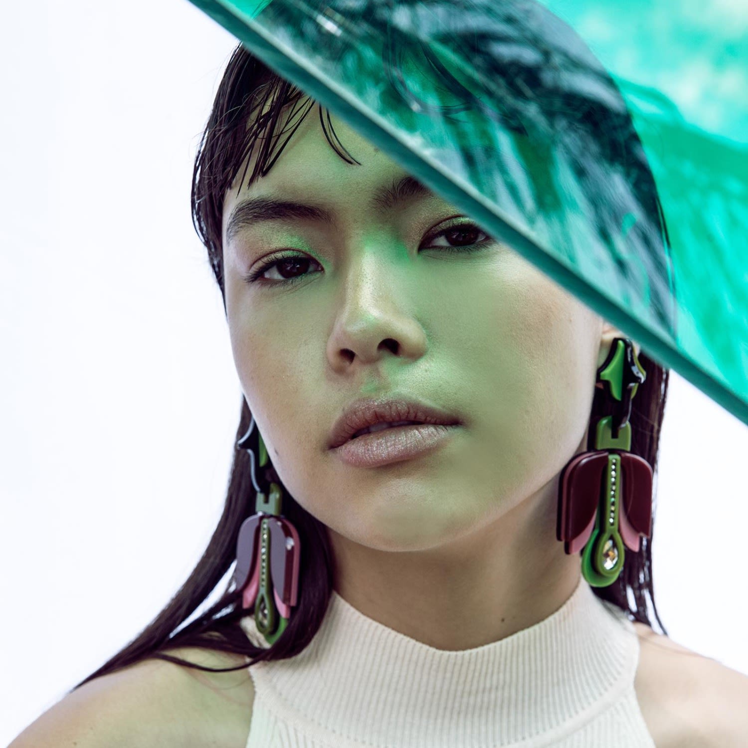 Acrylic Handmade Earring Tulip Hortensia