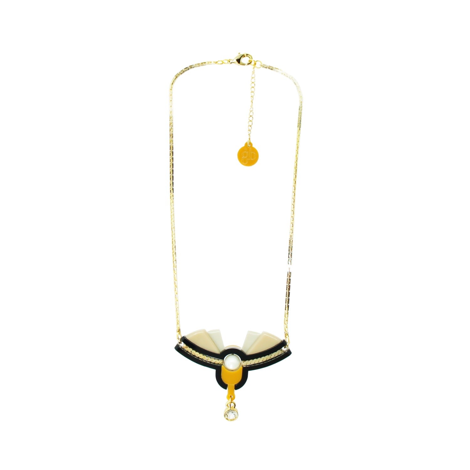 Acrylic Handmade Necklace Alamanda Kahki