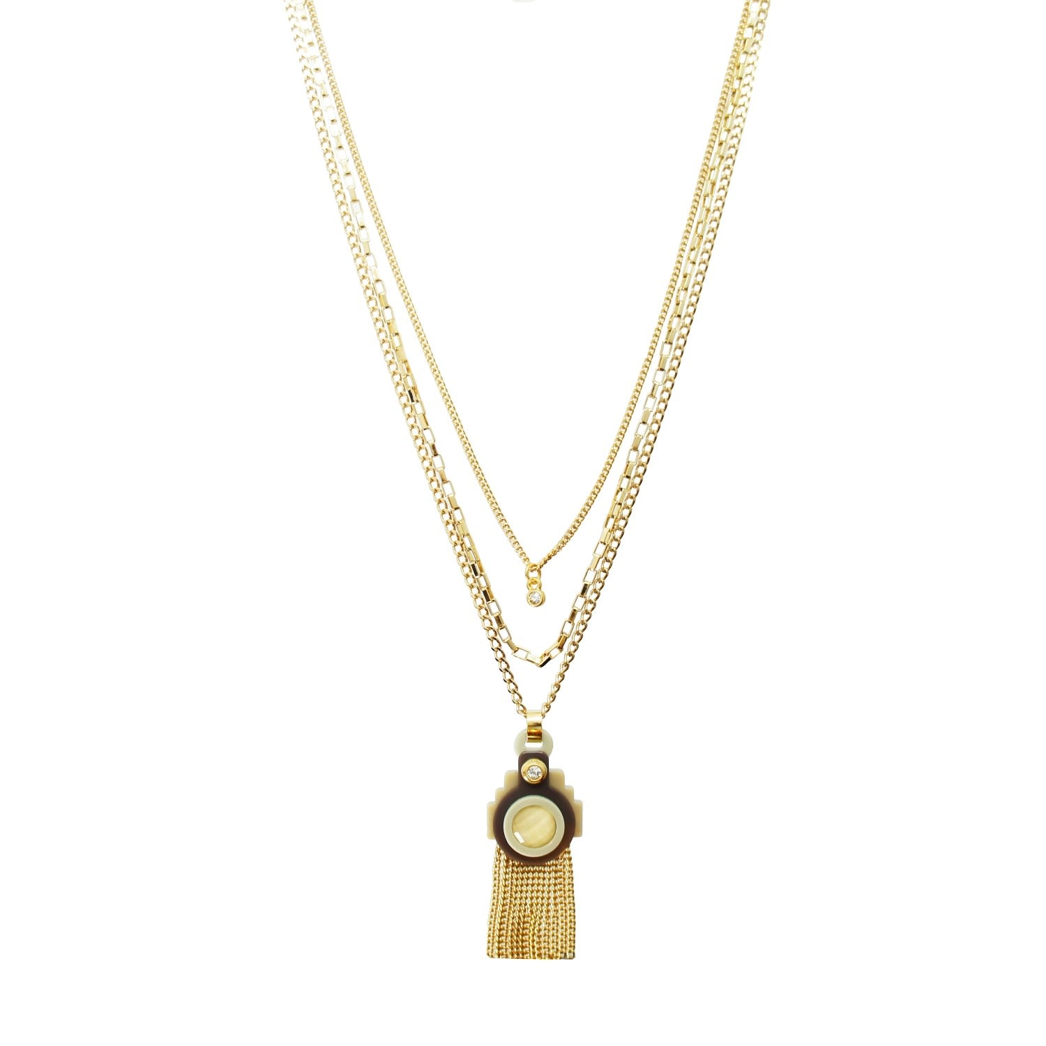 Acrylic Handmade Necklace Ytu Kahki