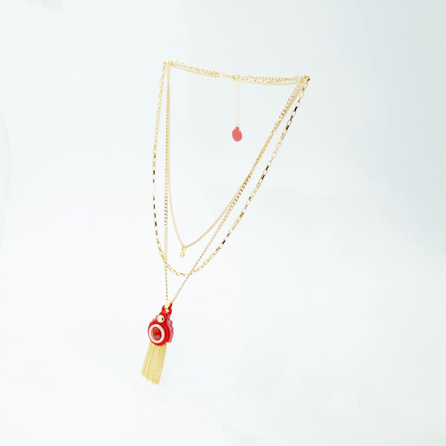 Acrylic Handmade Necklace Ytu Pink