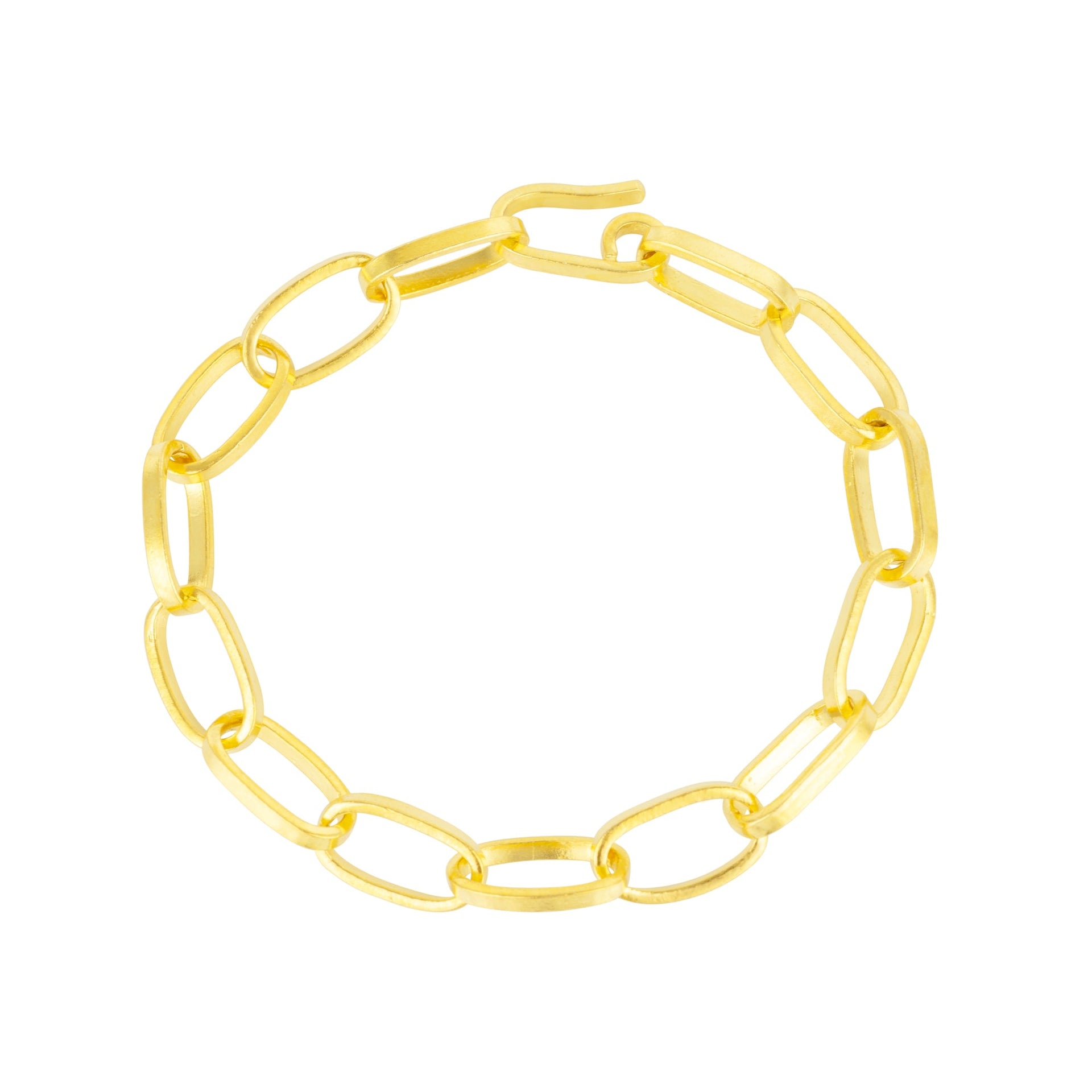 Adjustable Large Gold Chain Bracelet