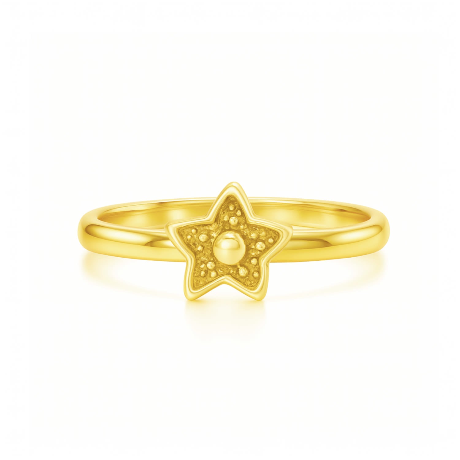 Adjustable Sea Star Ring In Sterling Silver With Gold Plated - Unaloe Beach Jewelry Symbolizing Summer And Freedom