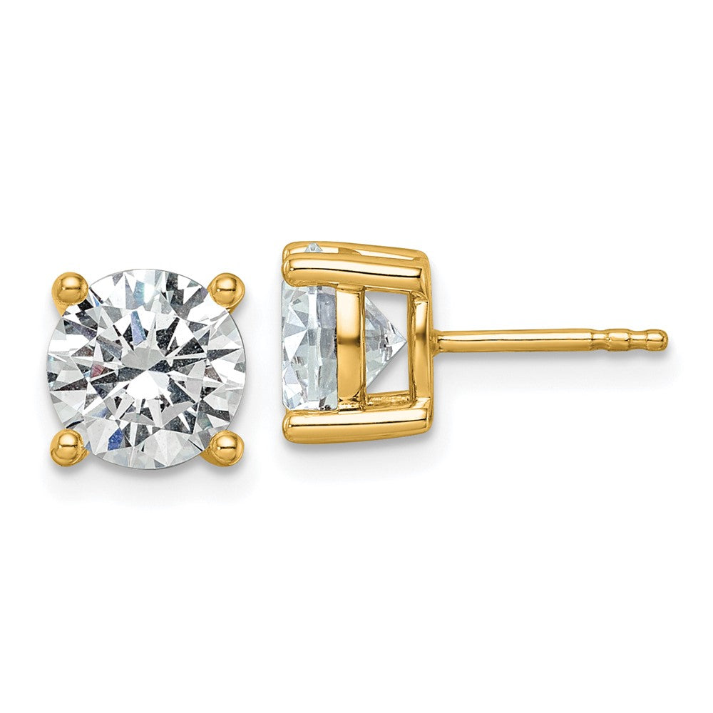 14k Yellow Gold 3 CTW Lab Grown Diamond Stud Earrings