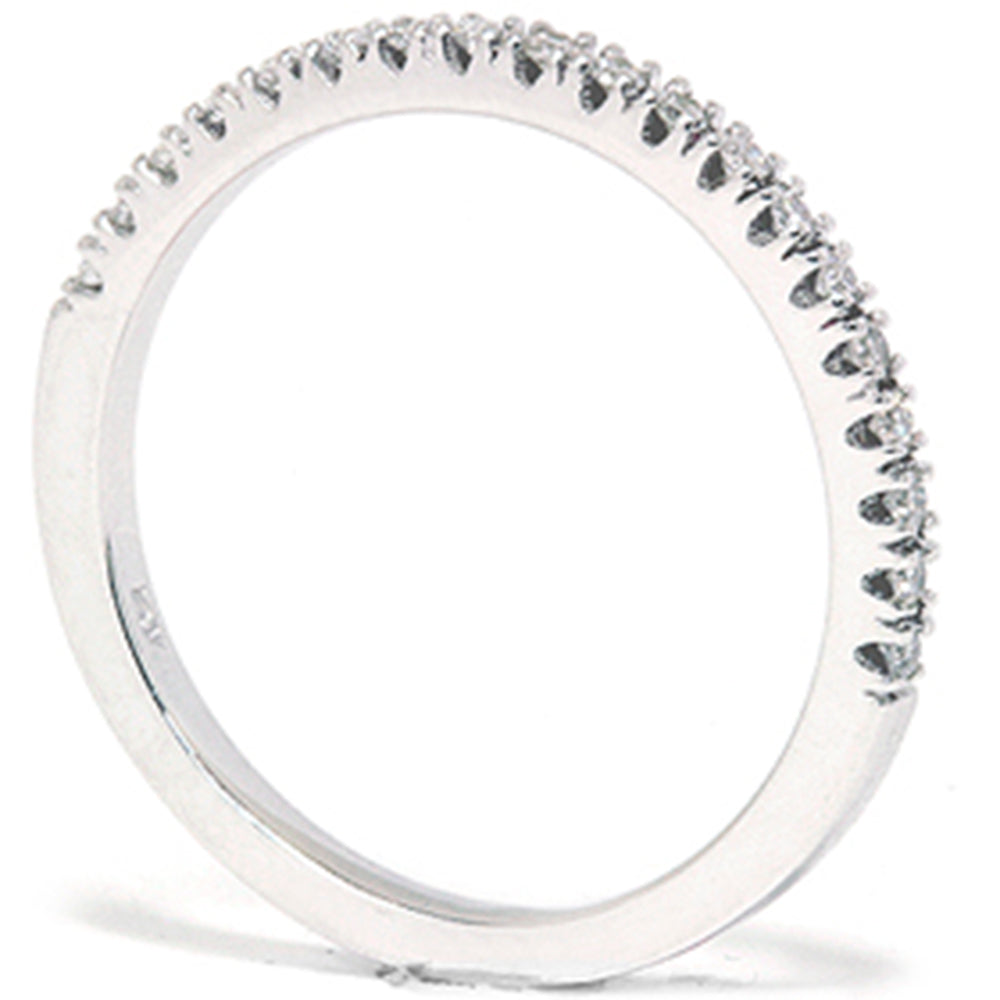 1/6ct Diamond Wedding Ring 14K White Gold