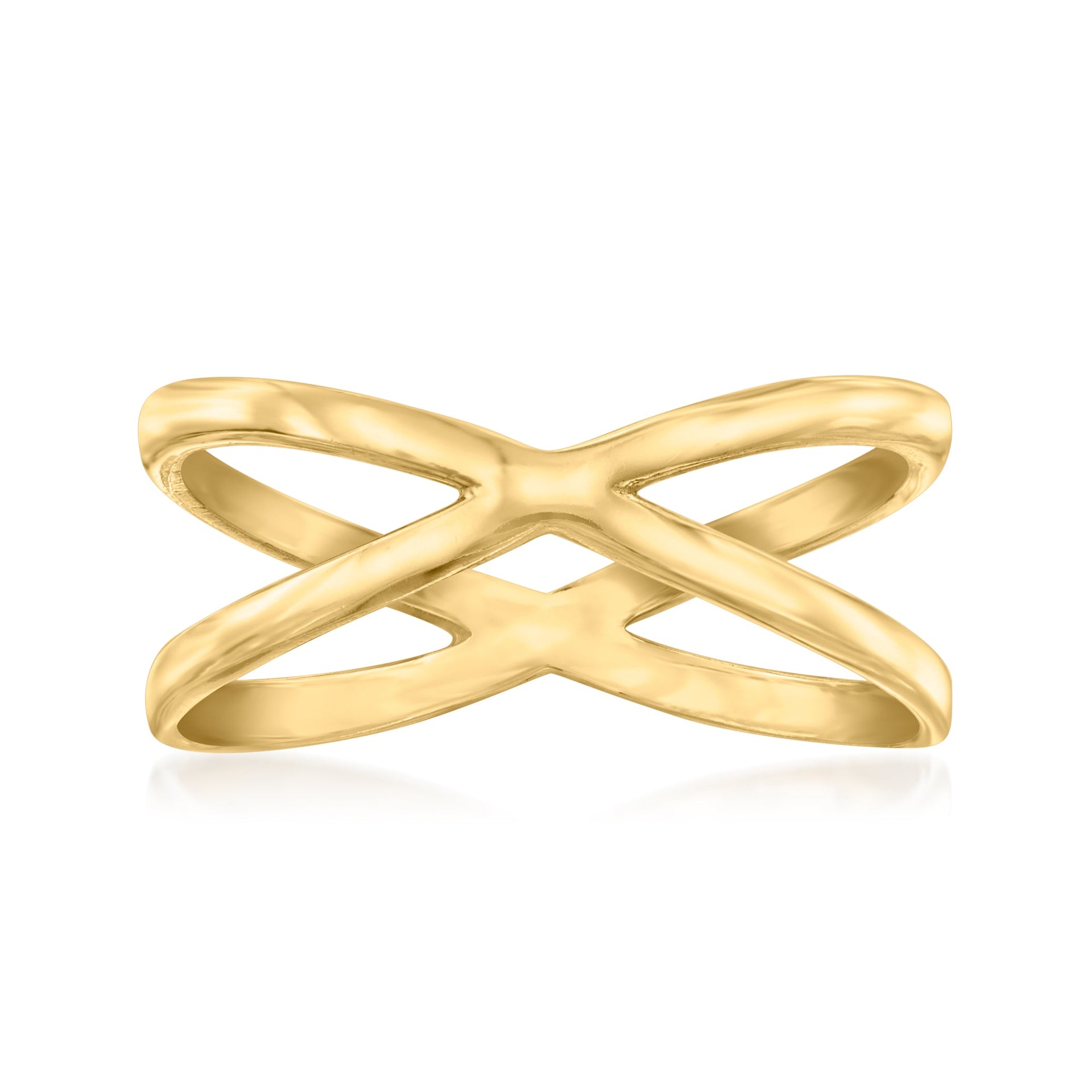 Canaria 10kt Yellow Gold Crossover Ring