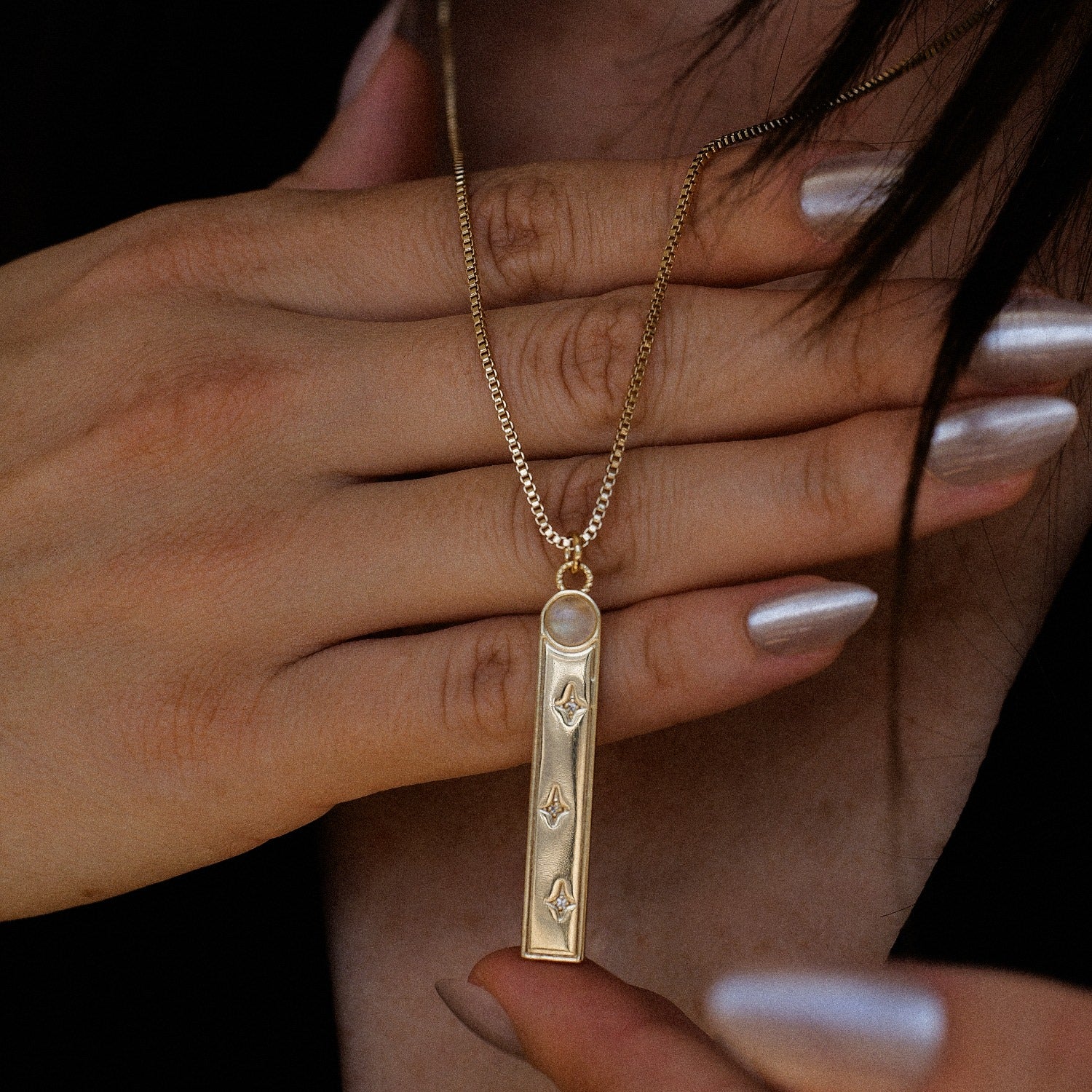 Aether Pendant Necklace Moonstone