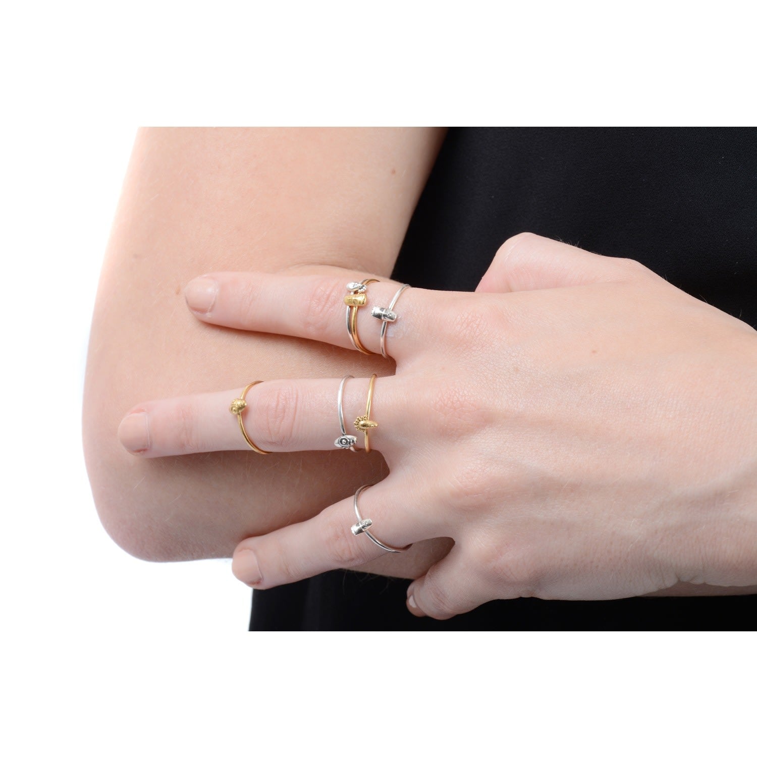 Tiny Voodoo Legba Ring Gold