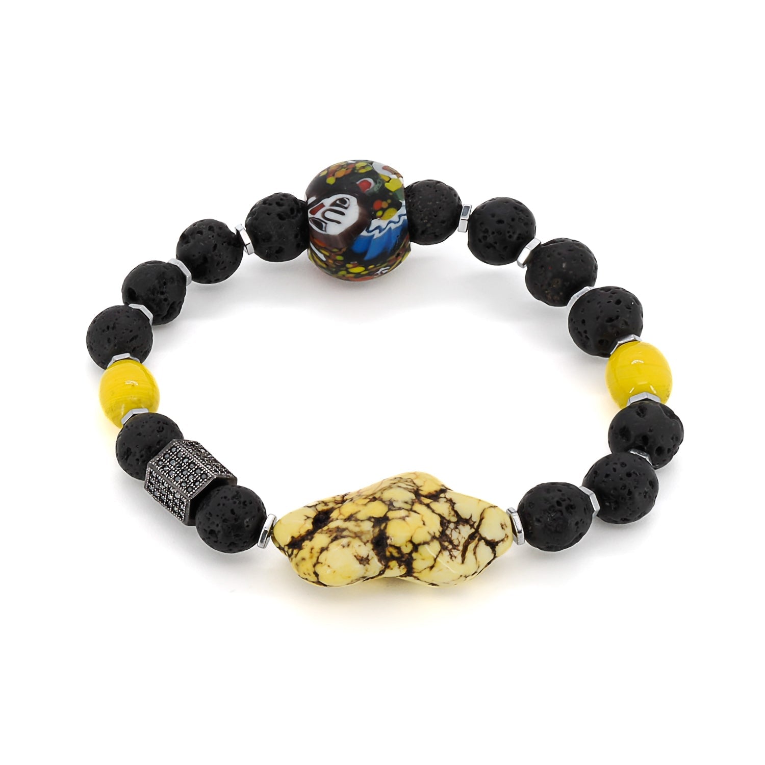 African Yellow Turquoise Bracelet