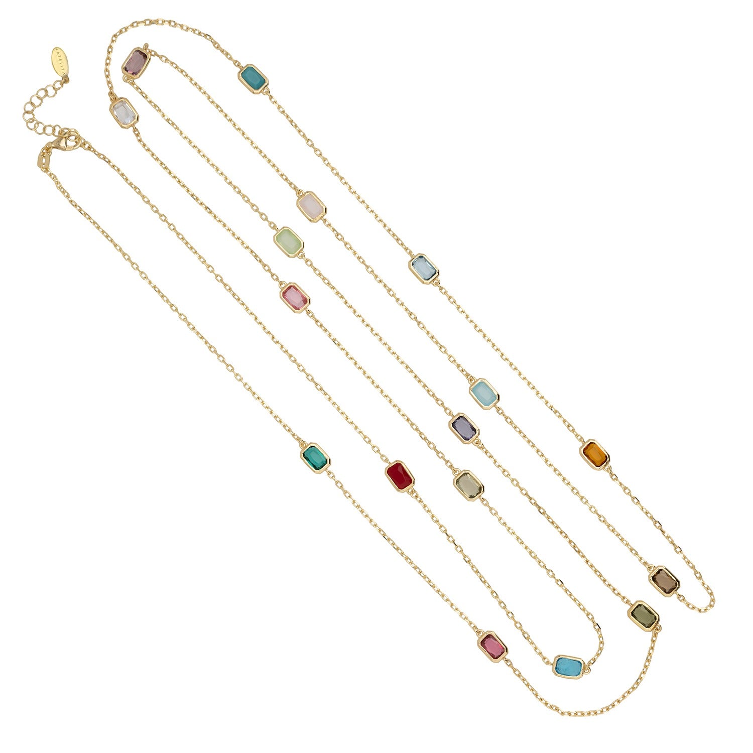 Venice Rainbow 20Cm Necklace Gold