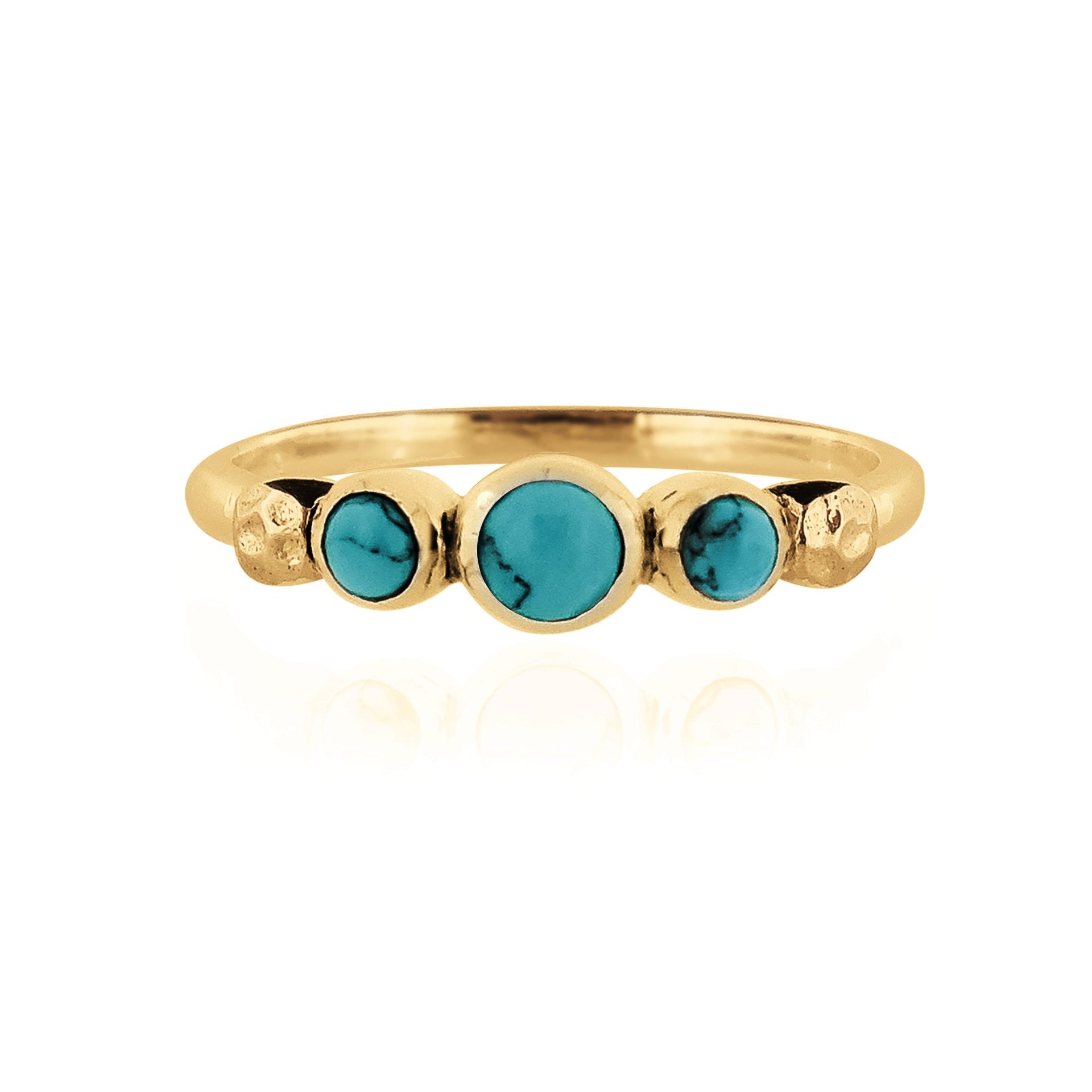 Lakshmi Gold Vermeil Ring - Turquoise