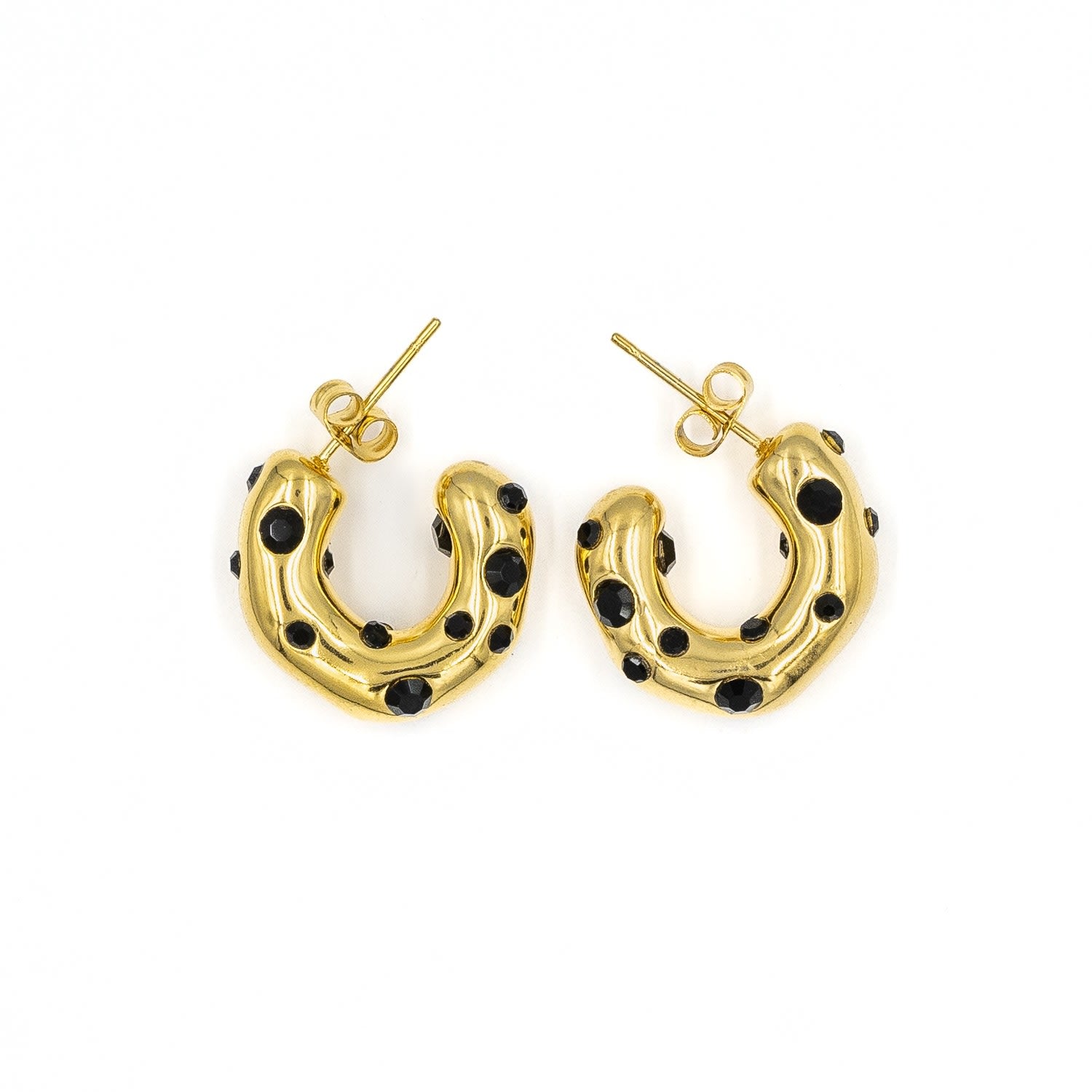 Black Gemstone Earrings