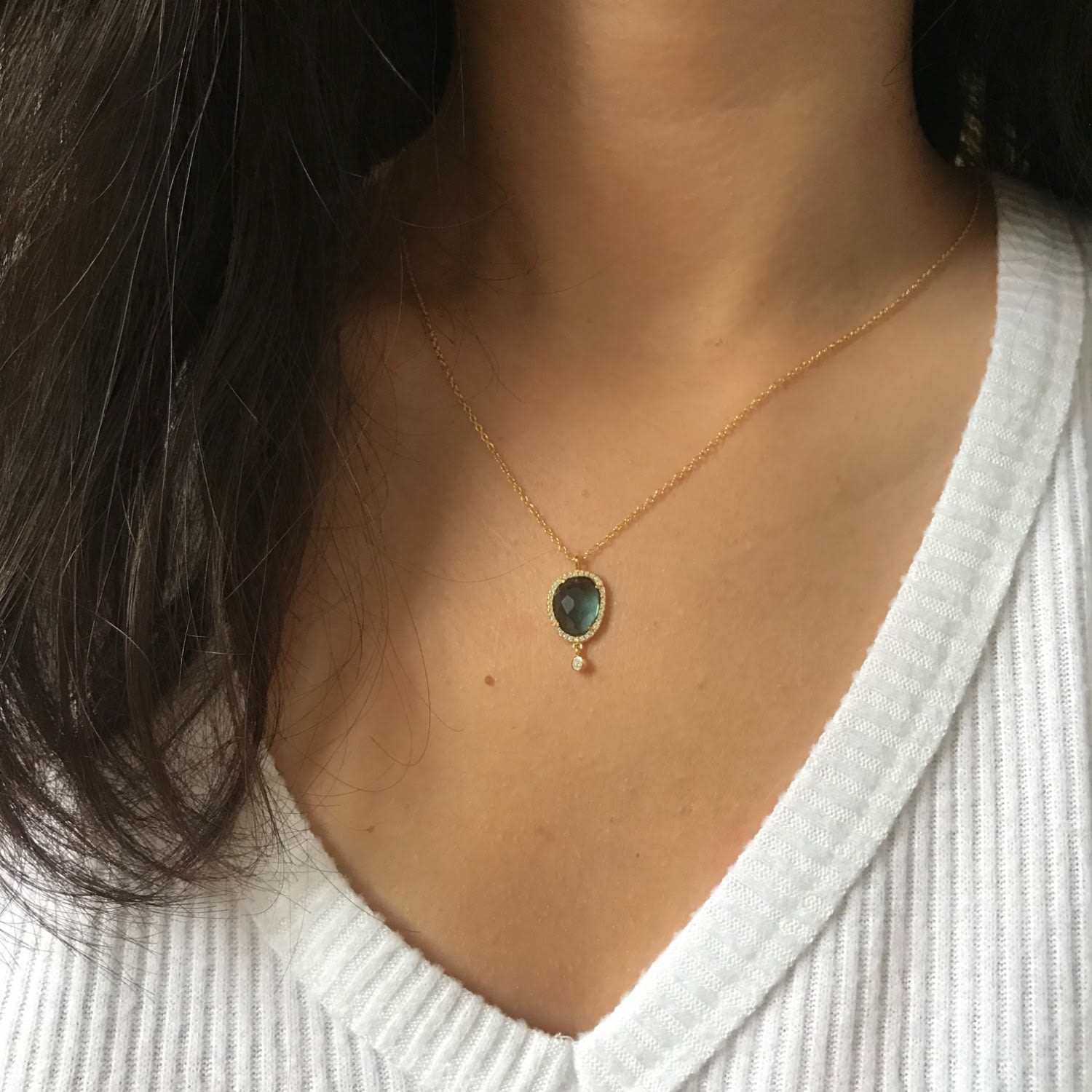 Johari Necklace - London Blue Topaz