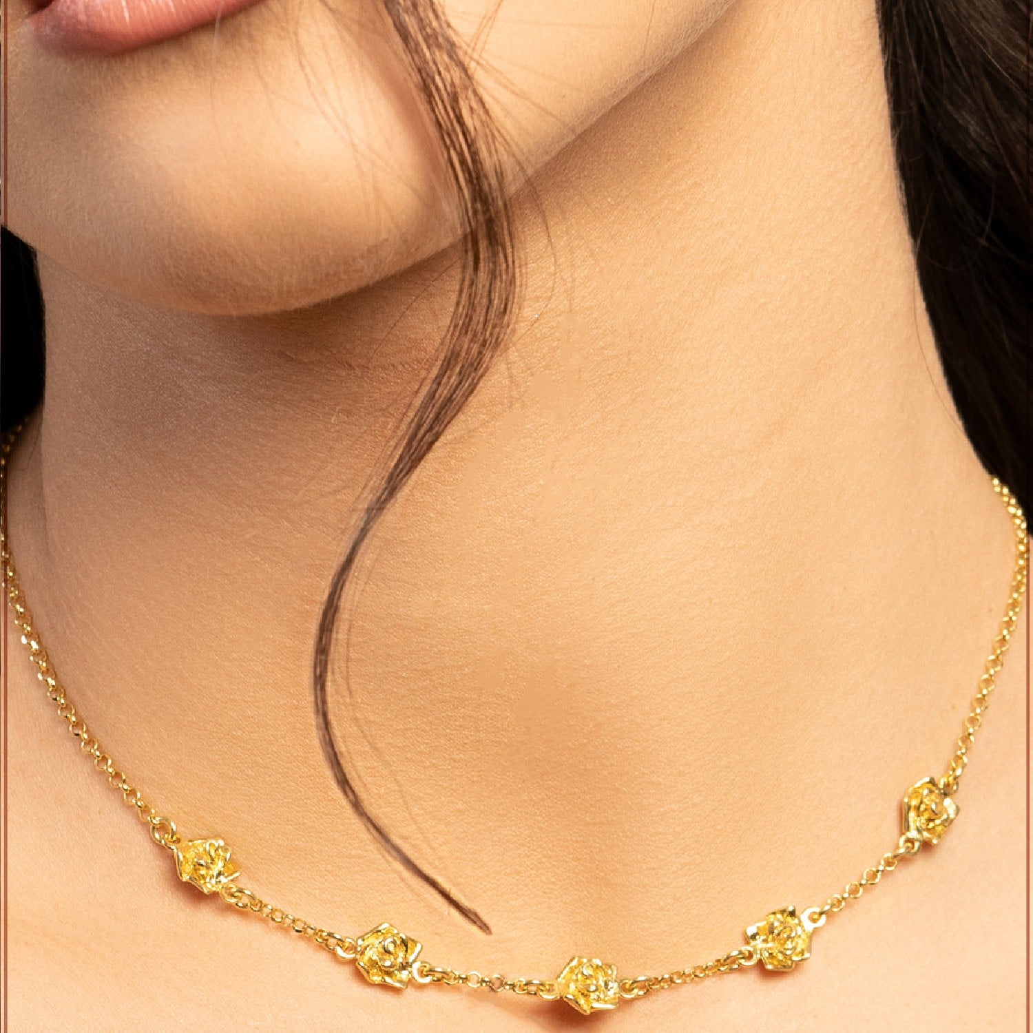 Alba Unaloe Necklace Gold-Plated