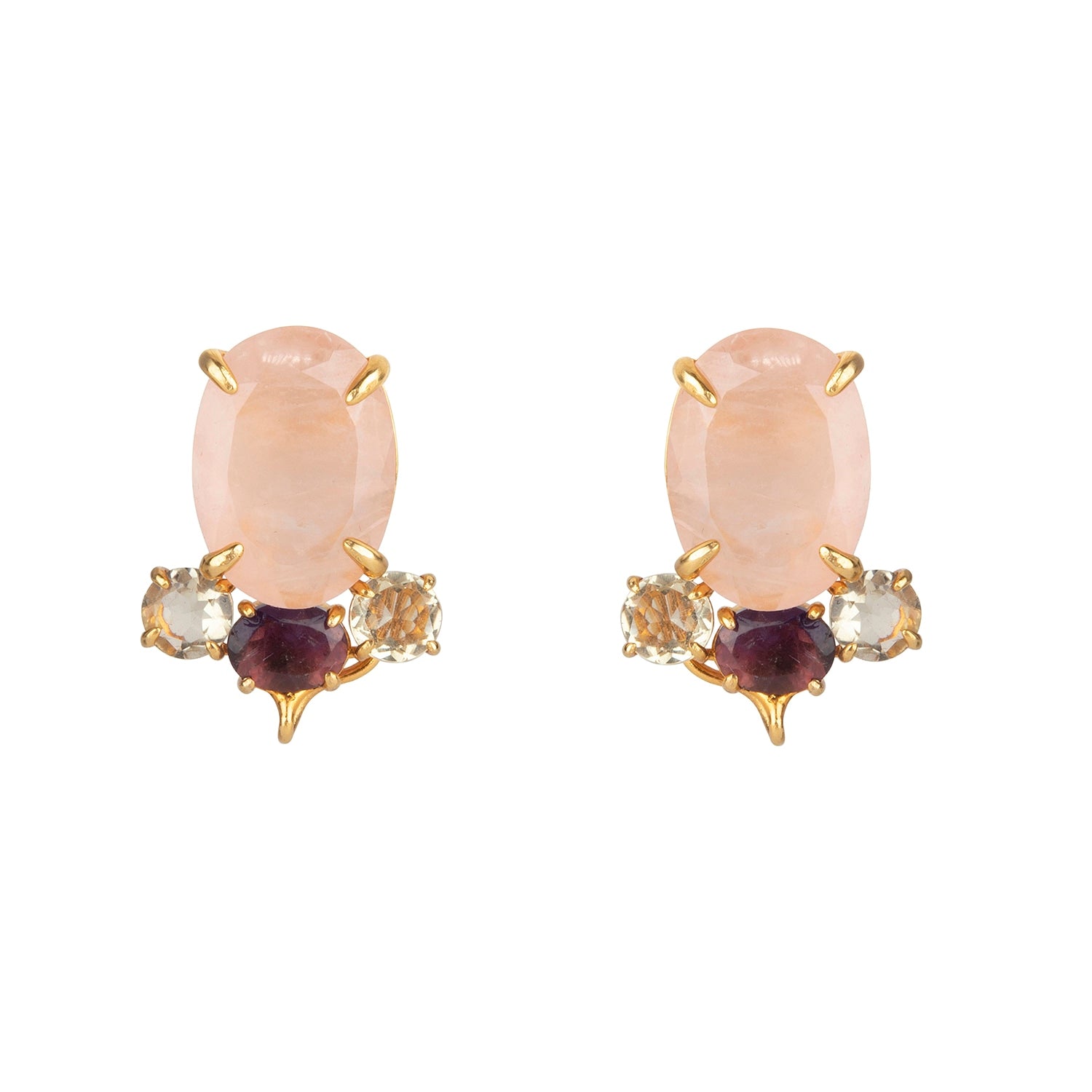 Alessia Studs Amethyst
