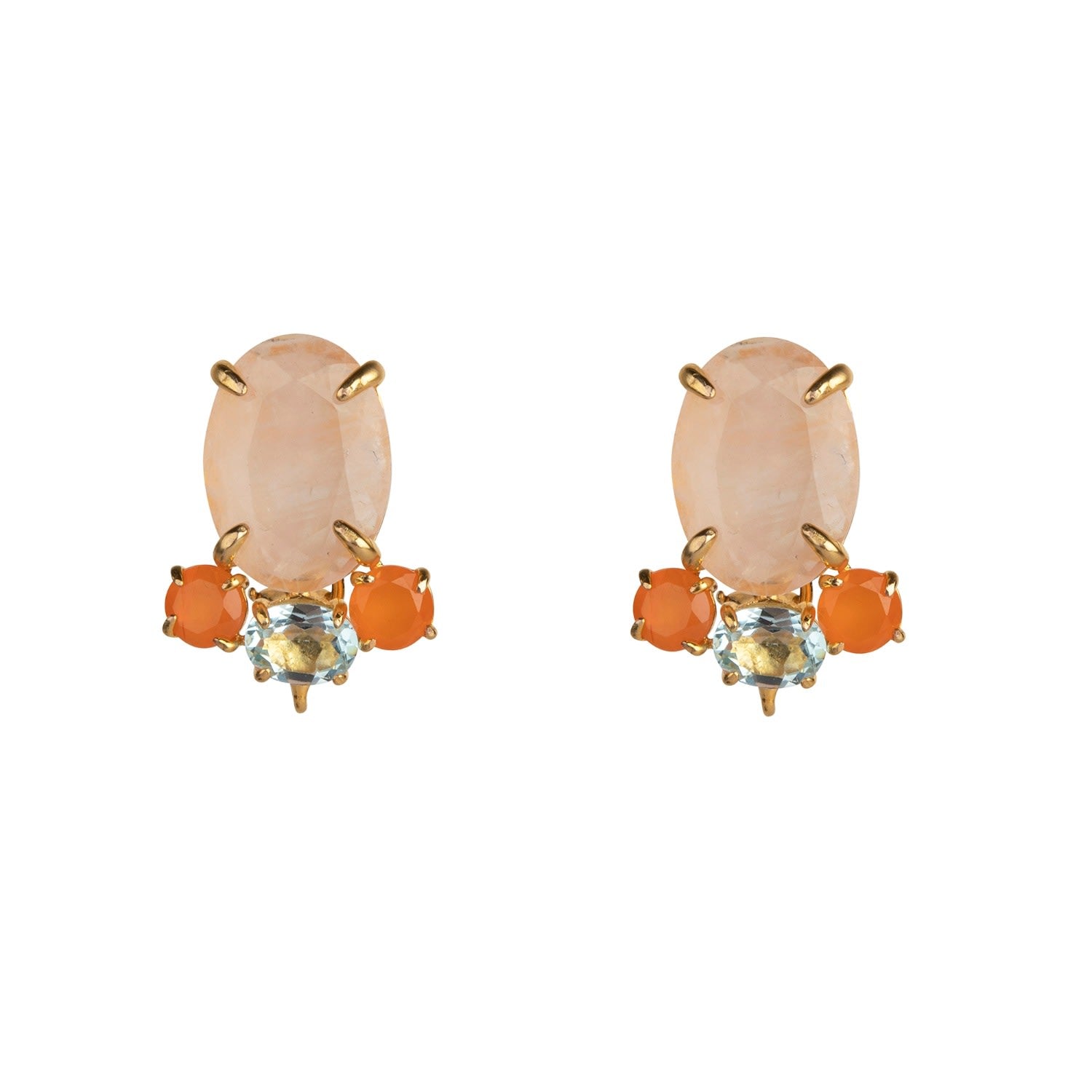 Alessia Studs Blue Quartz