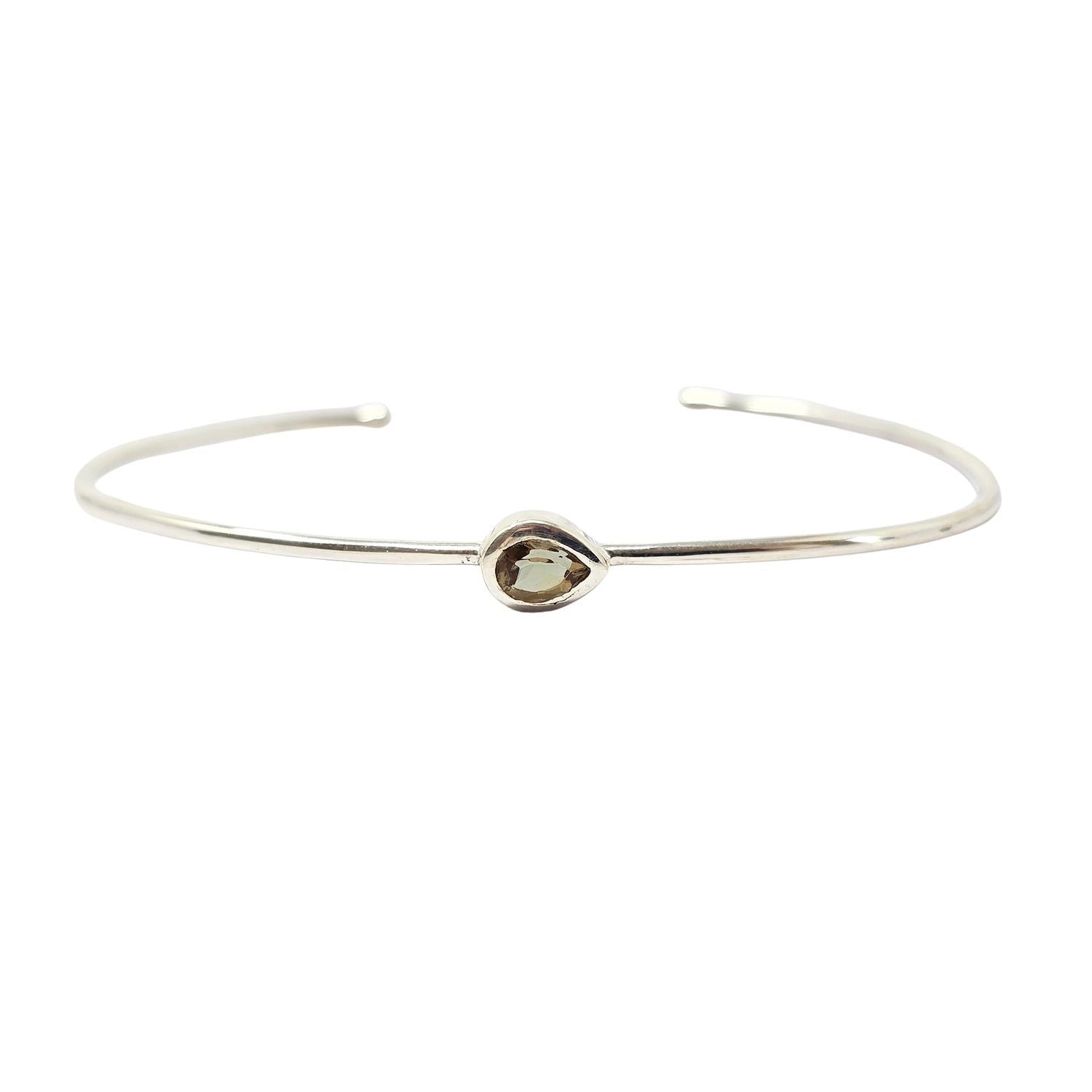 Alexandrite June Birthstone Sterling Silver Bangle
