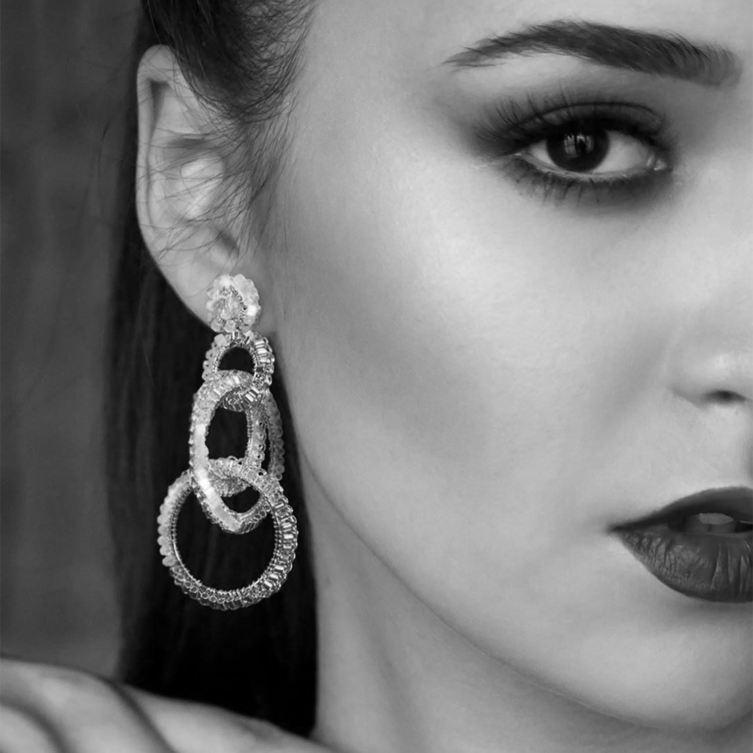 All Gold Grace Handmade Crochet Earrings