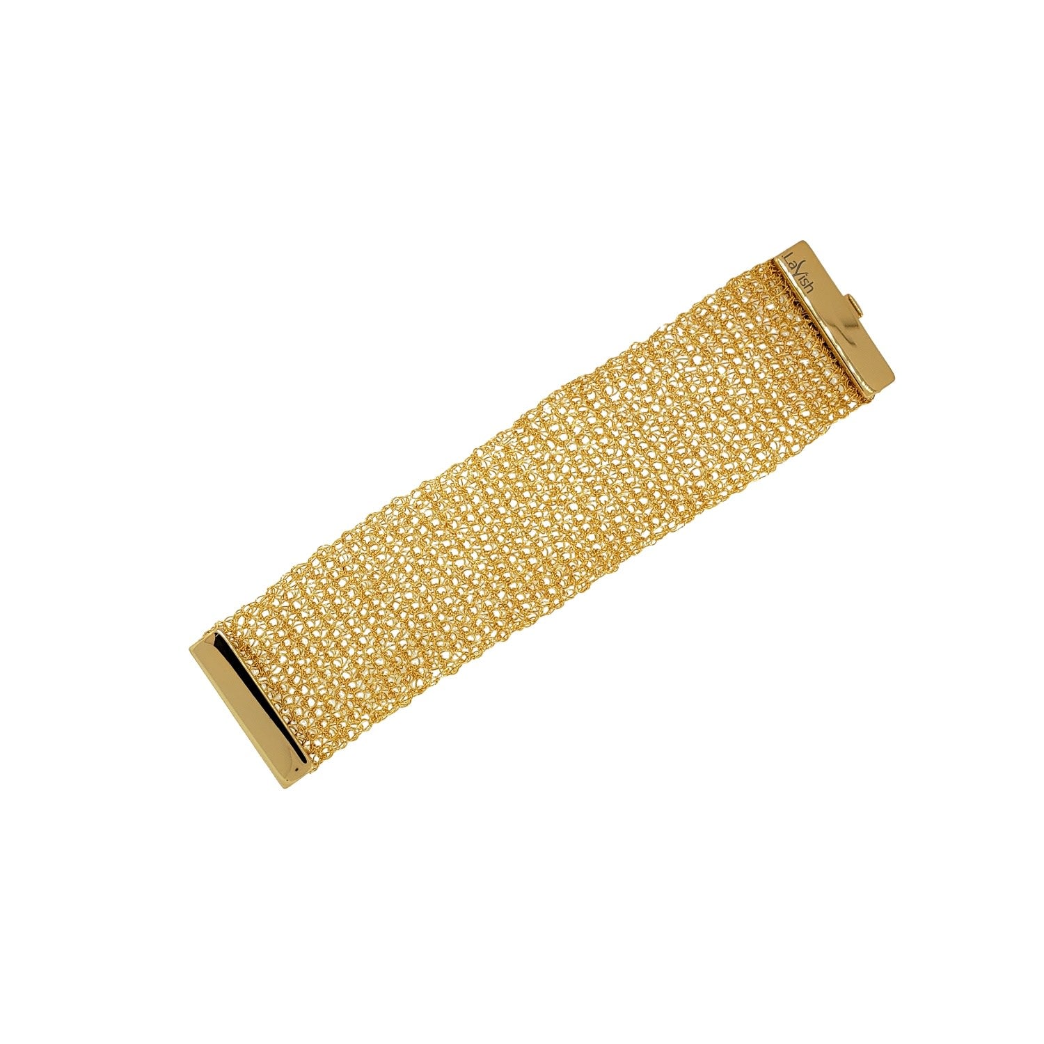 All Gold Mesh Handmade Bracelet