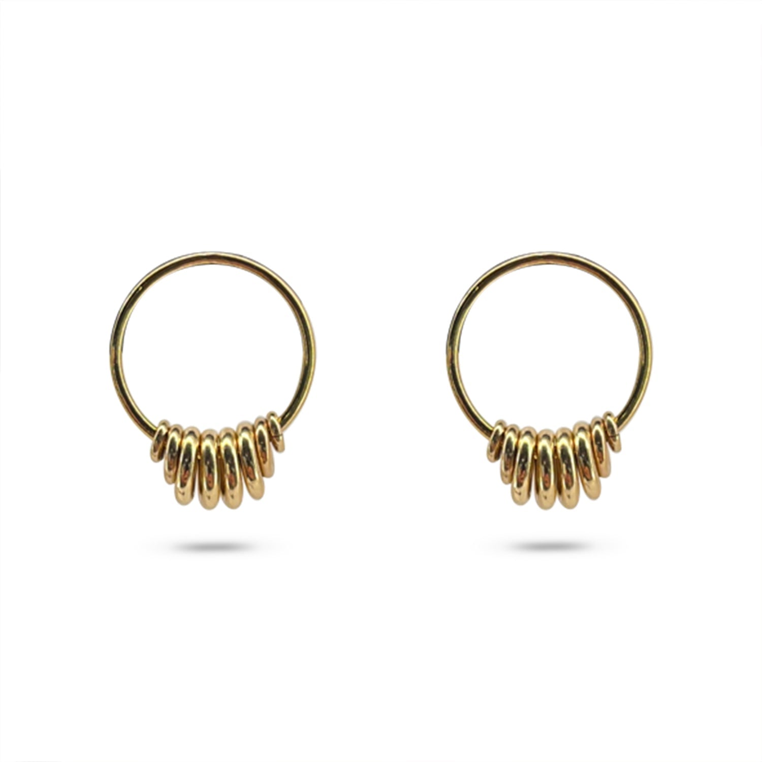 All Gold Waterfall Earrings