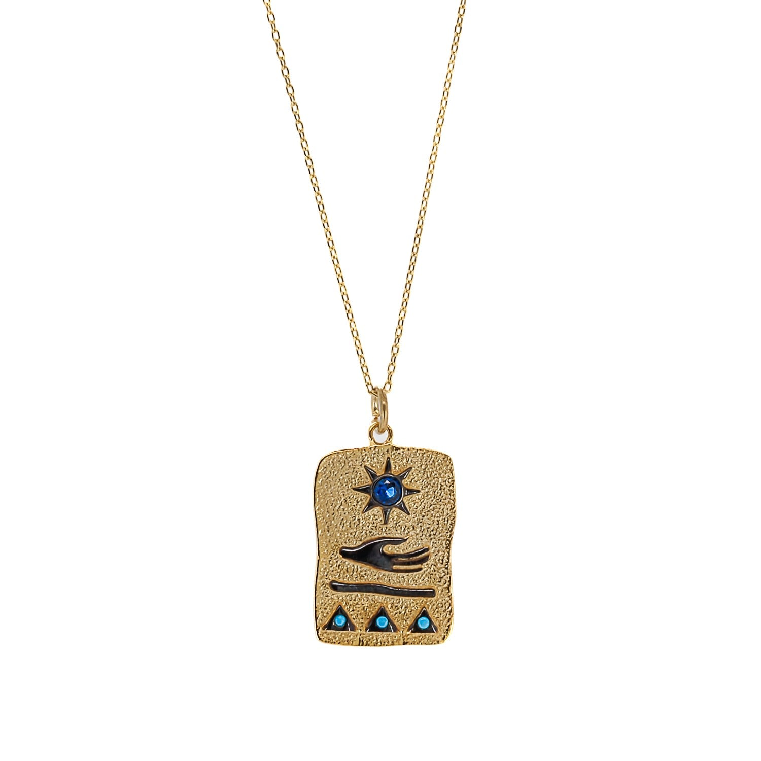 Egyptian All In Your Hands Sun Gold Necklace - Gold