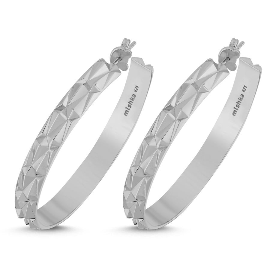 Allure Silver Hoop