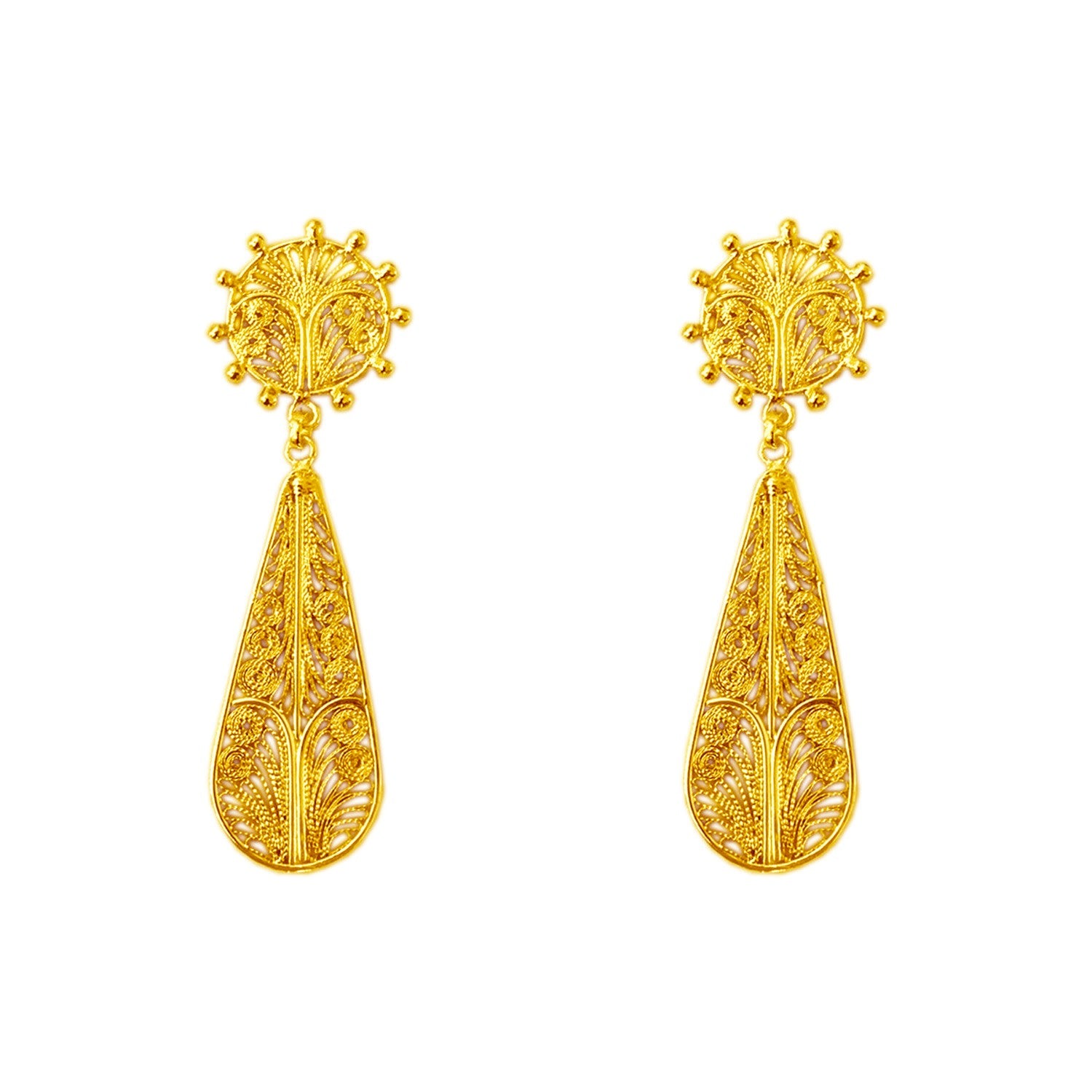 Alma Mini New Statement Golden Earrings