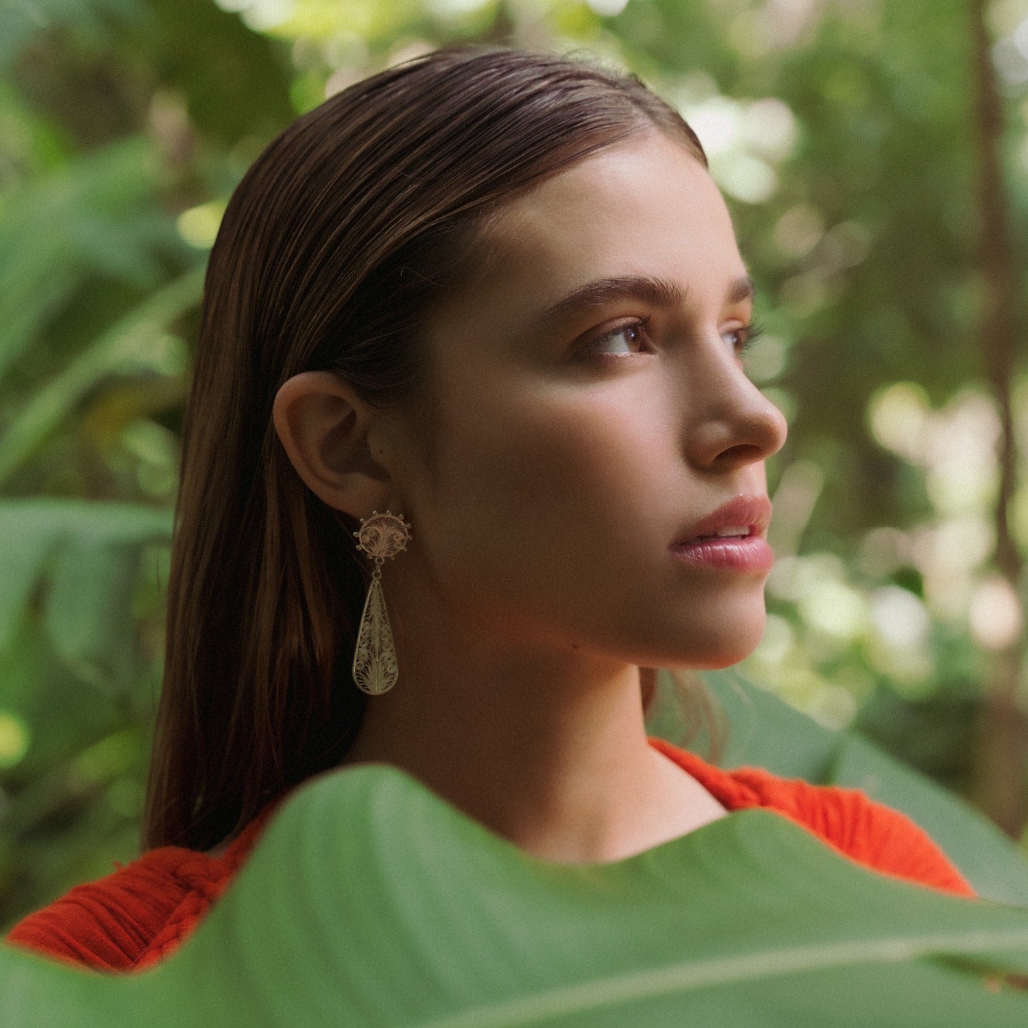 Alma Mini New Statement Silver Earrings