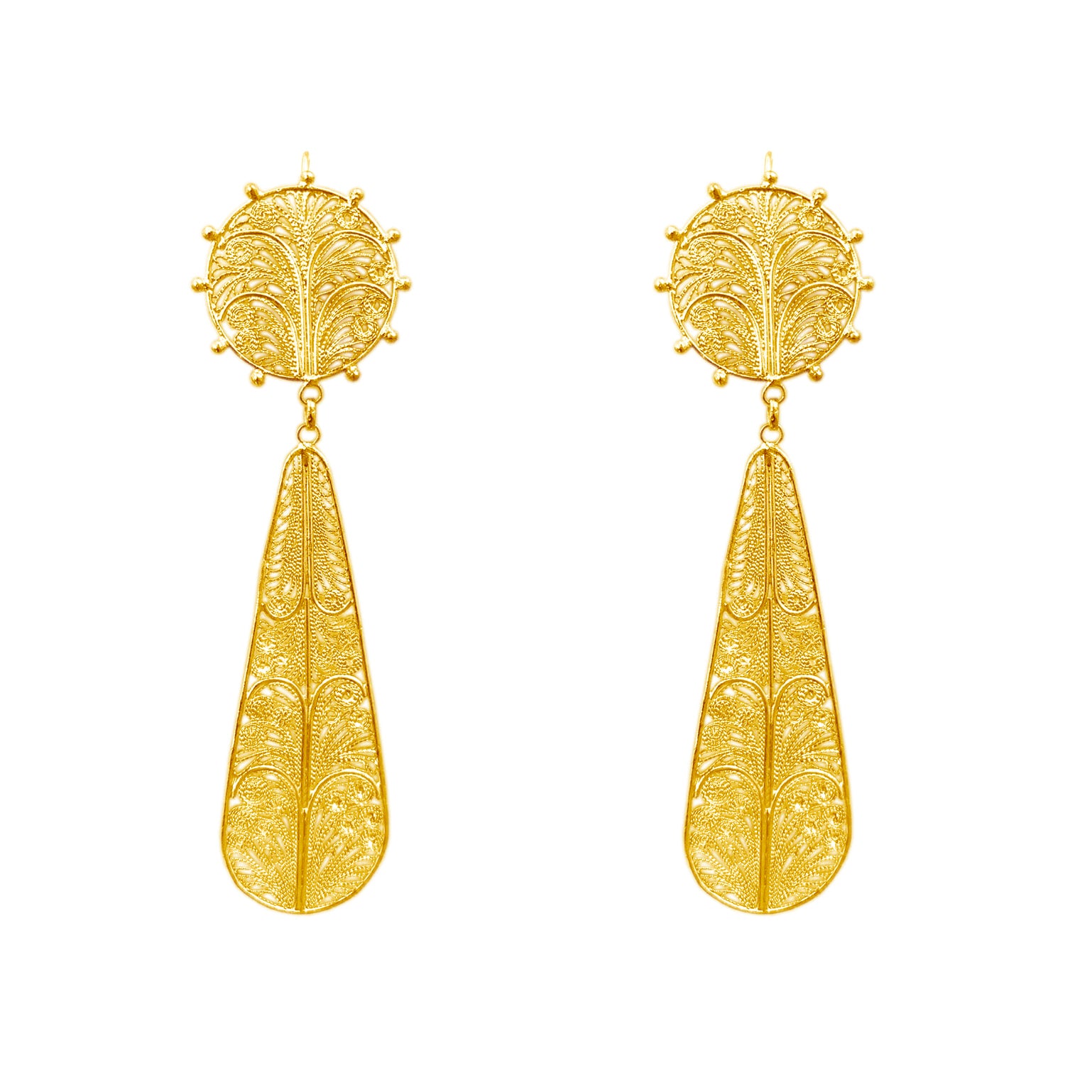 Alma New Statement Golden Earrings