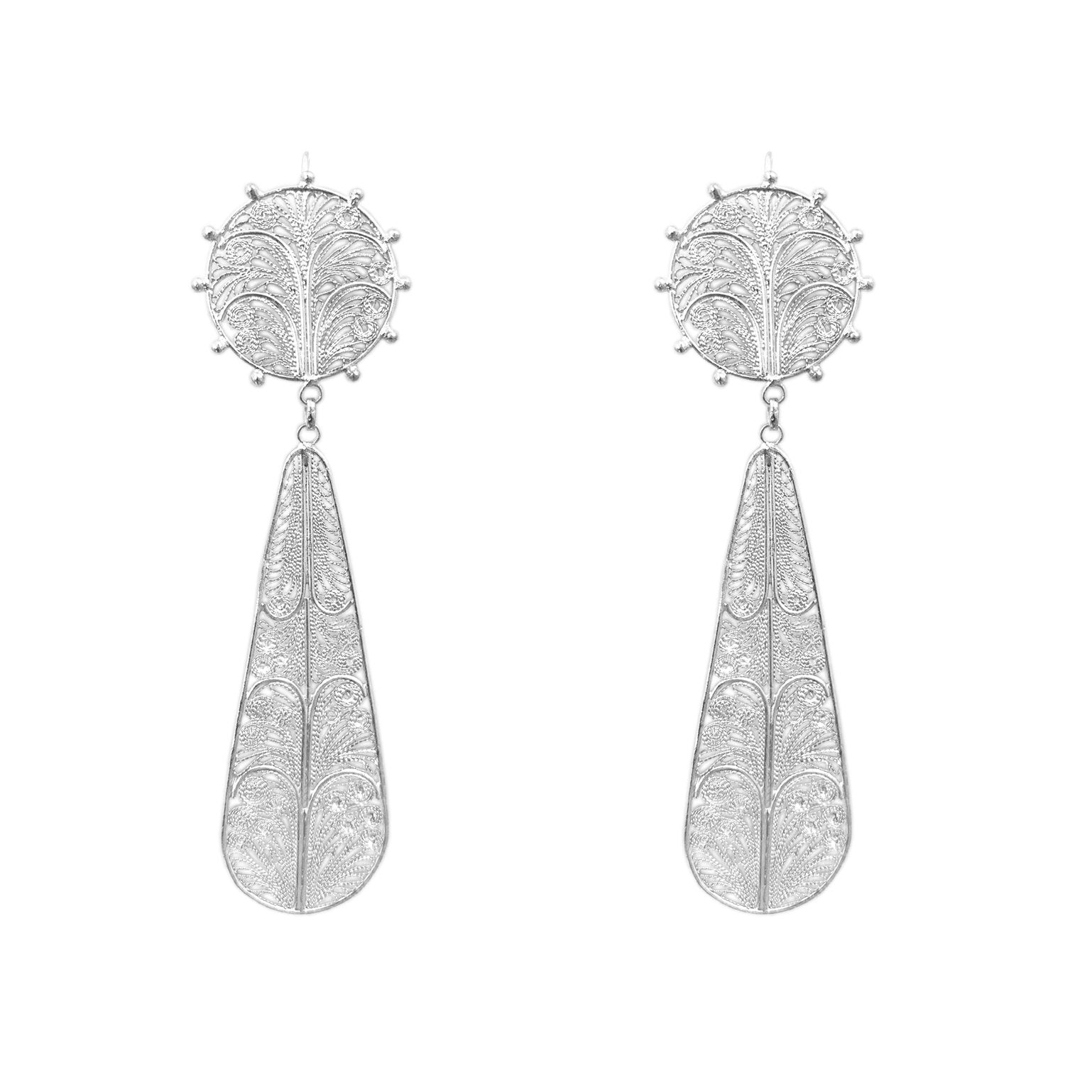 Alma New Statement Silver Earrings